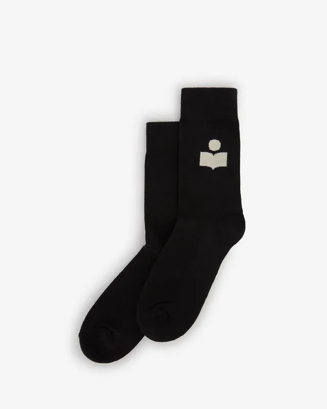 Isabel Marant Siloki CT001JFA chaussettes logo noir