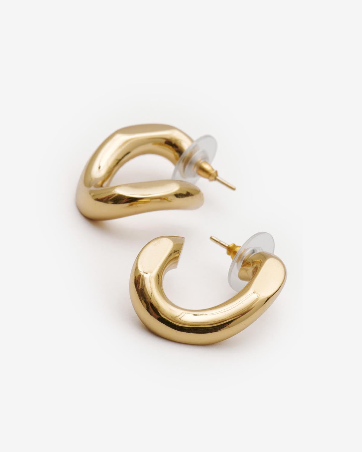 Isabel Marant Links boucles d'oreilles doré maillon 3,5 cm