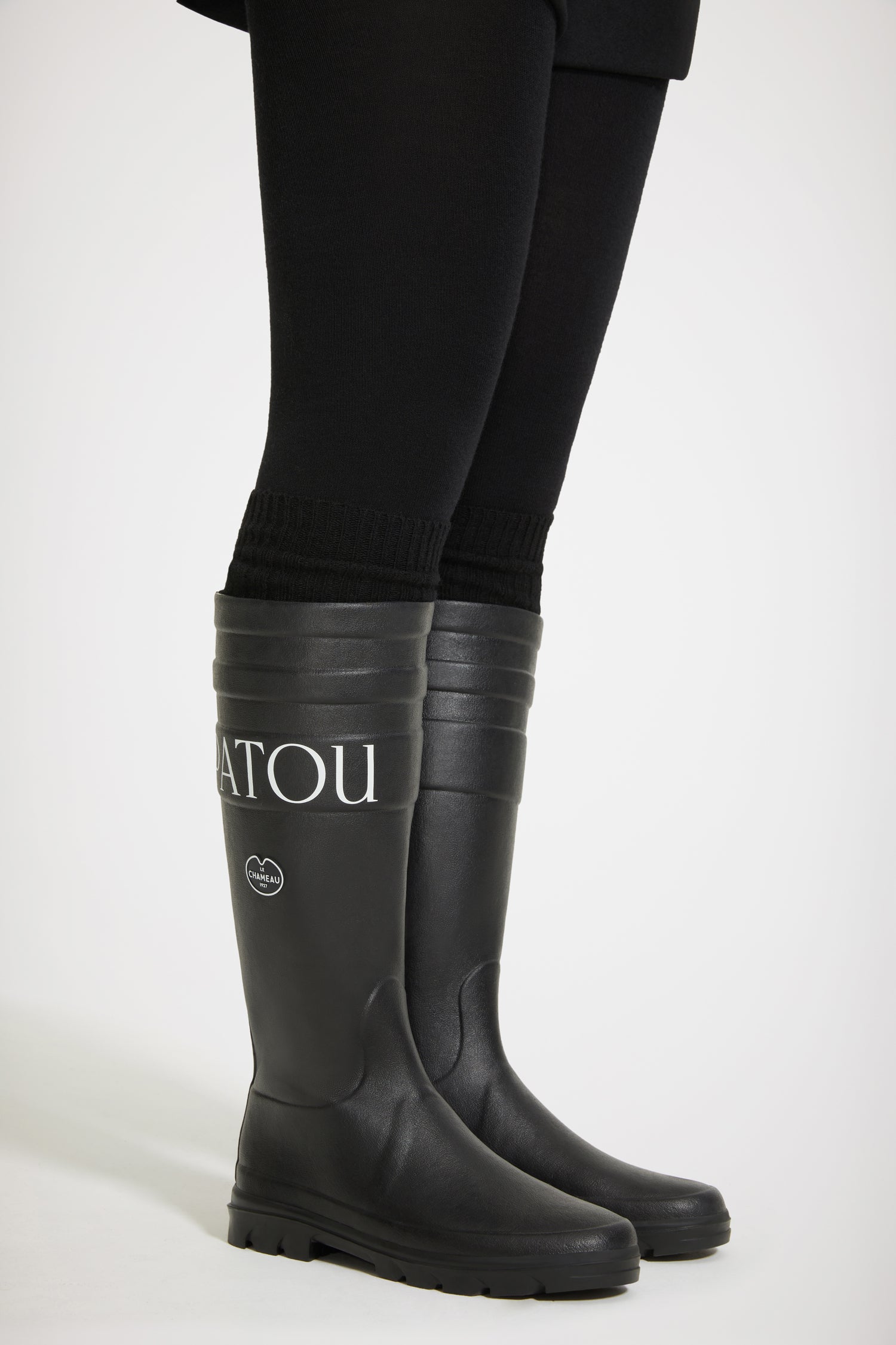 Patou Footwear bottes H22FO0090131999B noir caoutchouc