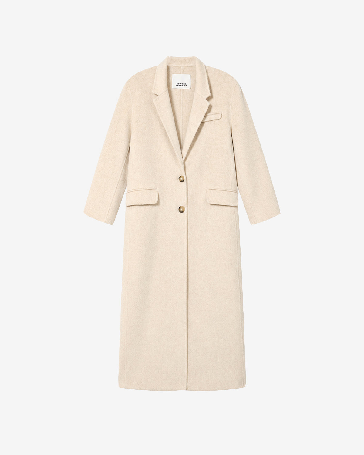Isabel Marant Clesa manteau laine sable long 34-42