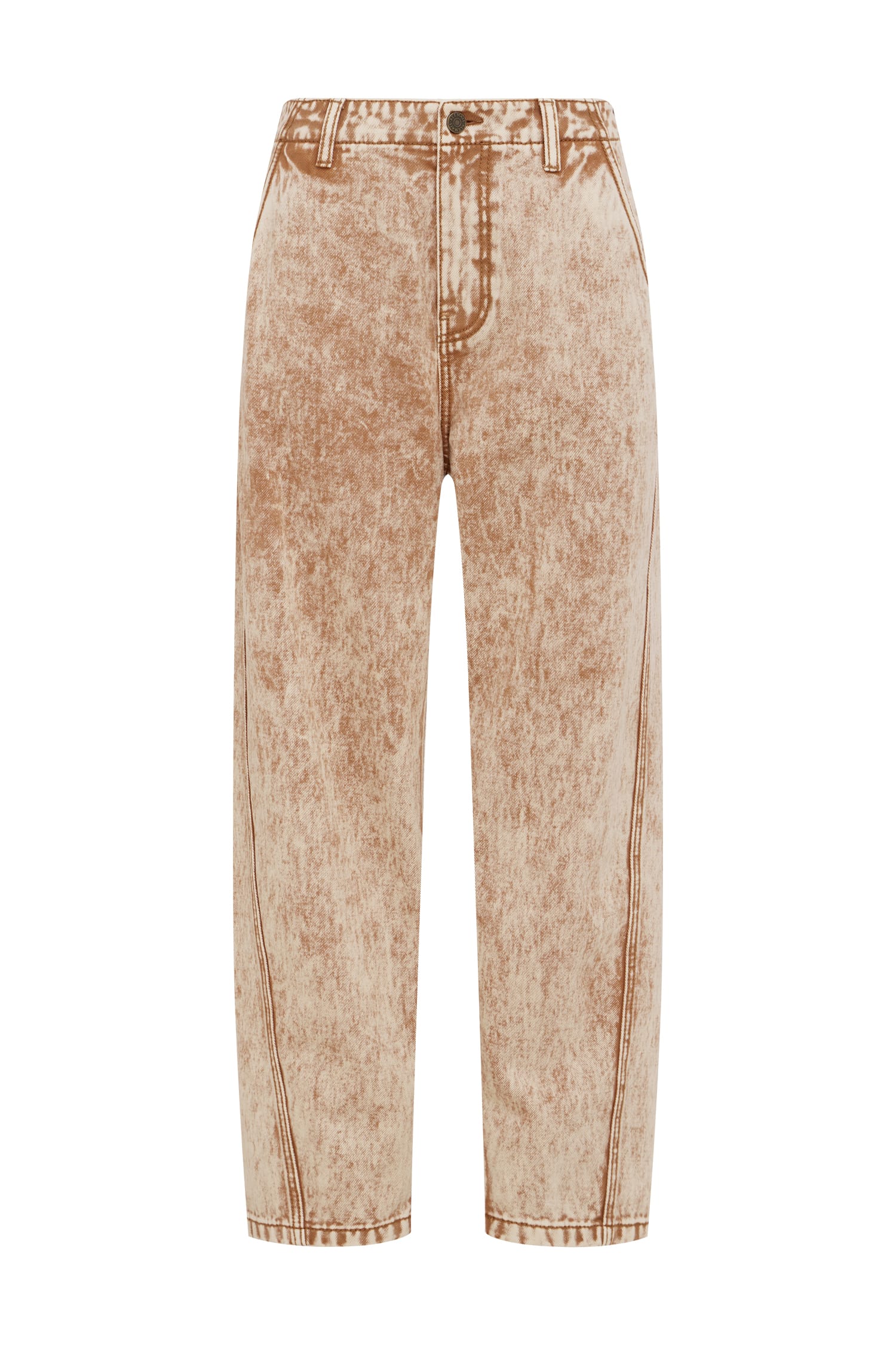 Alemäis Spur Denim Cropped Jean jean délavé