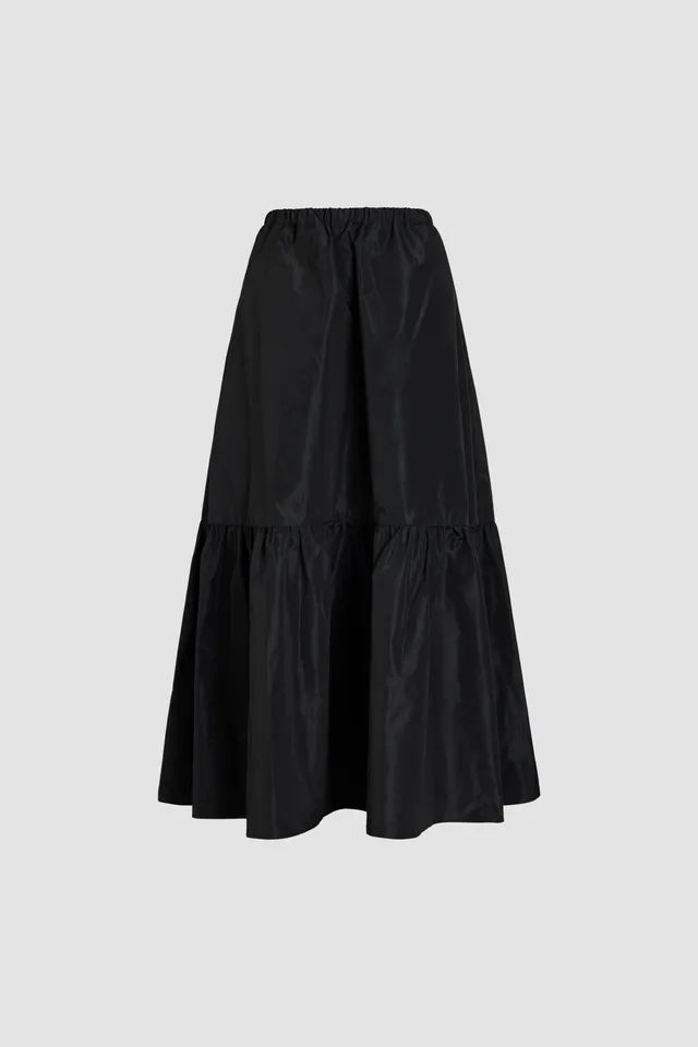 Patou Skirts SK073 jupe longue noire faille recyclée 38