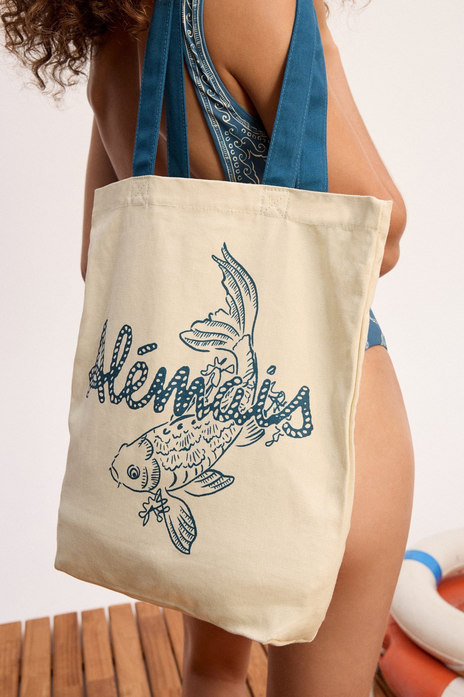 Alemäis Scuba sac tote toile coton imprimé OS