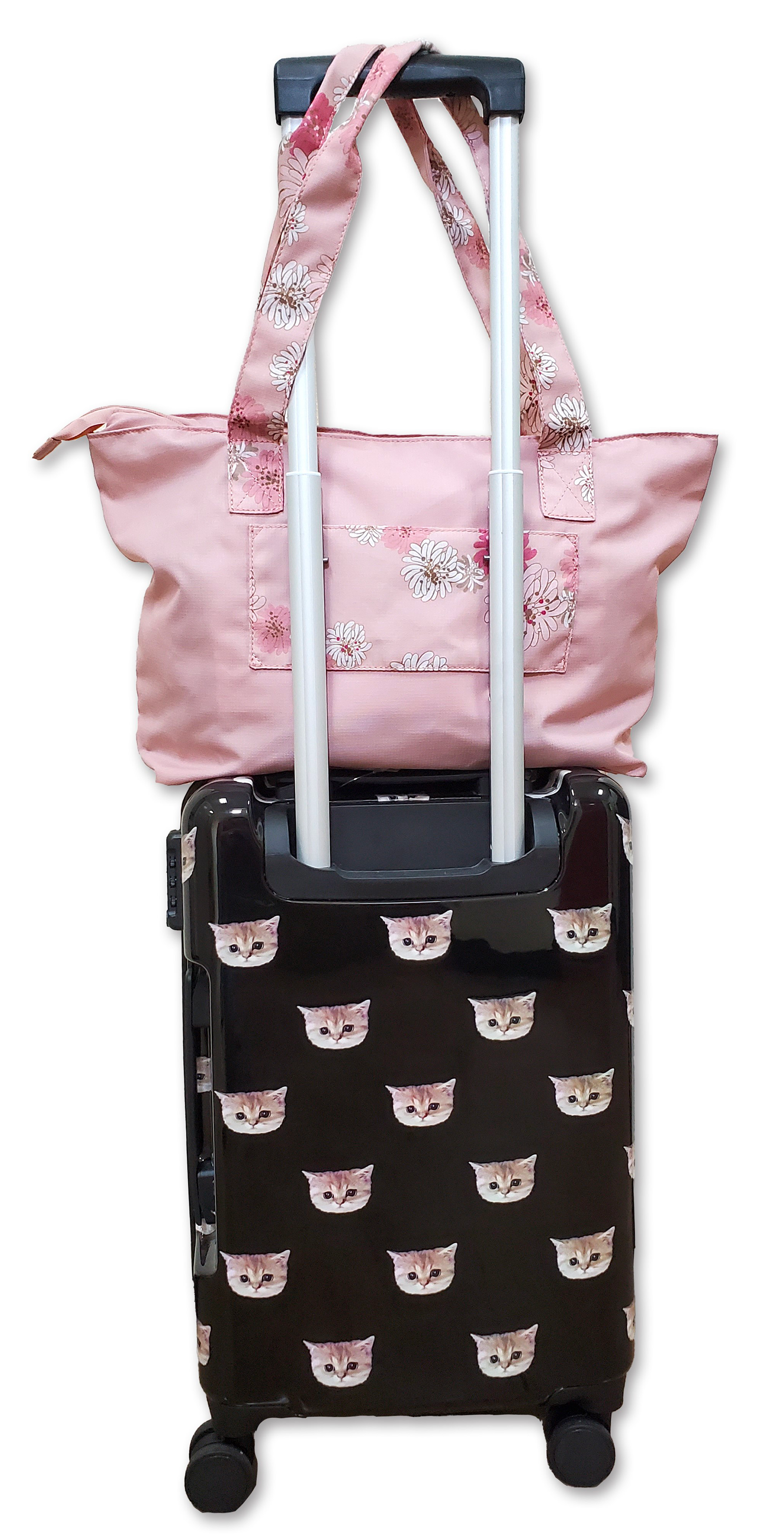 PAUL & JOE Chrysanthème Sac de transport rose pliable 30 cm