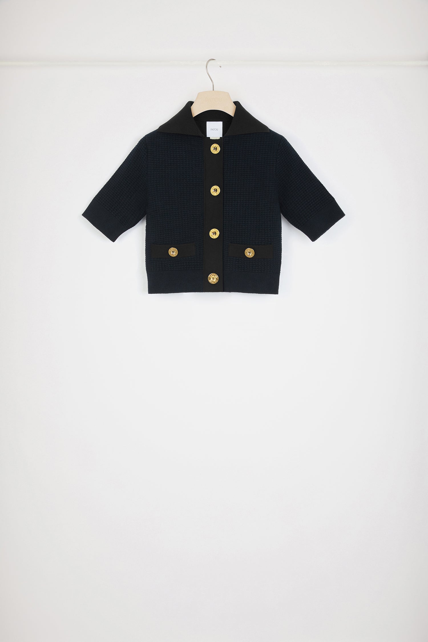 Patou P24KN1708070601N veste maille 3D marine