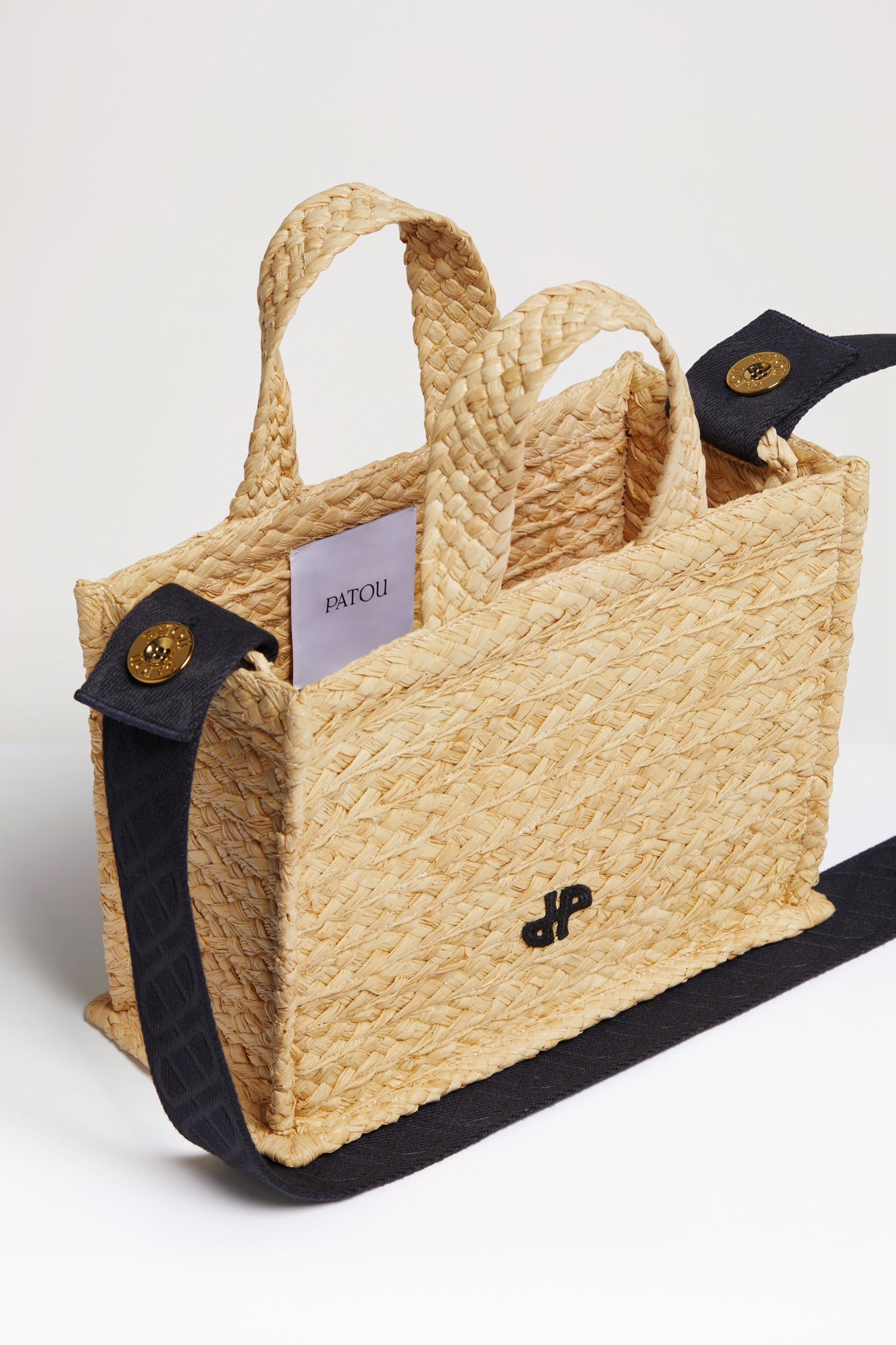 Patou AC025 tote raphia vanilla petit JP