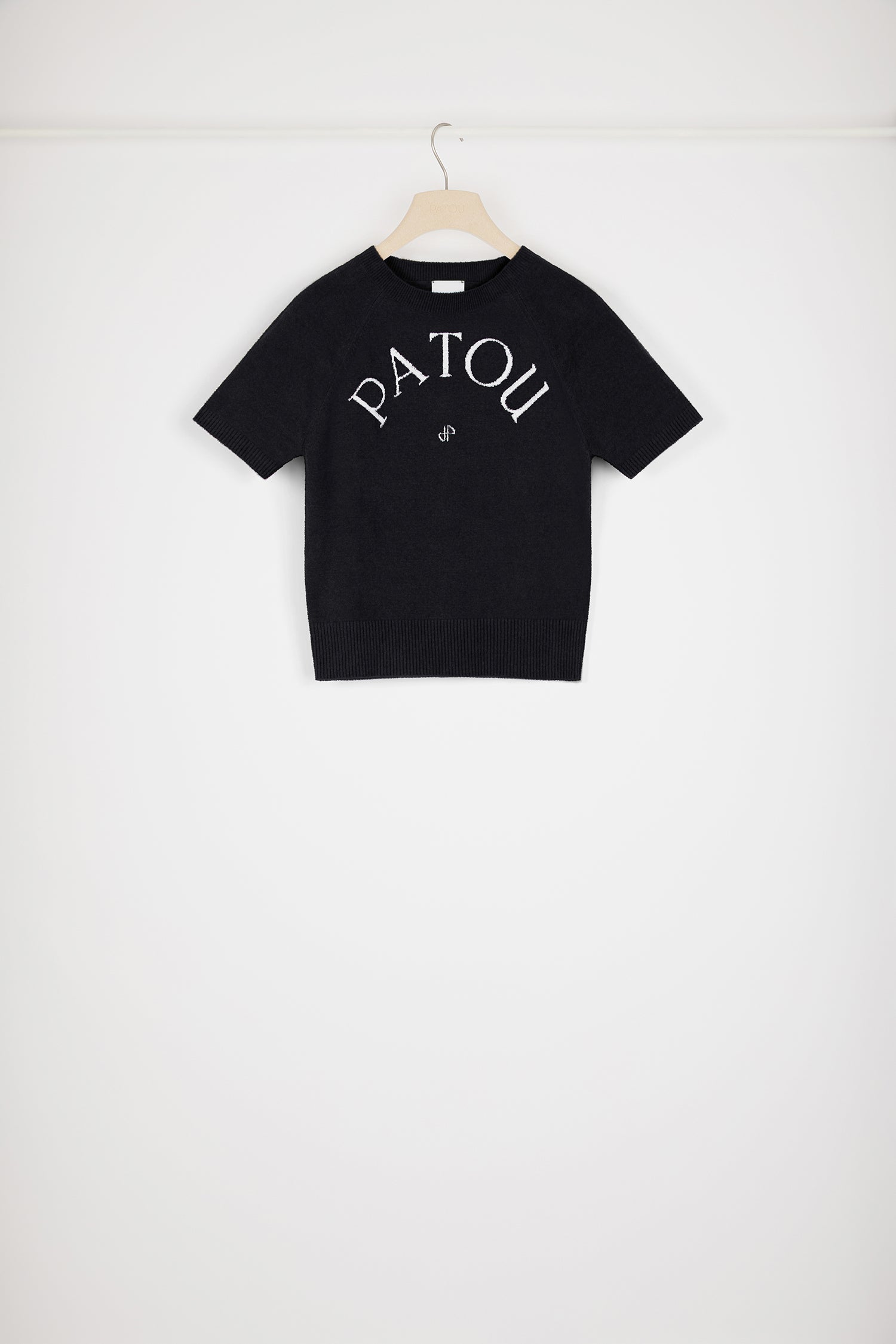 Patou Knitwear top jacquard KN156 coton noir