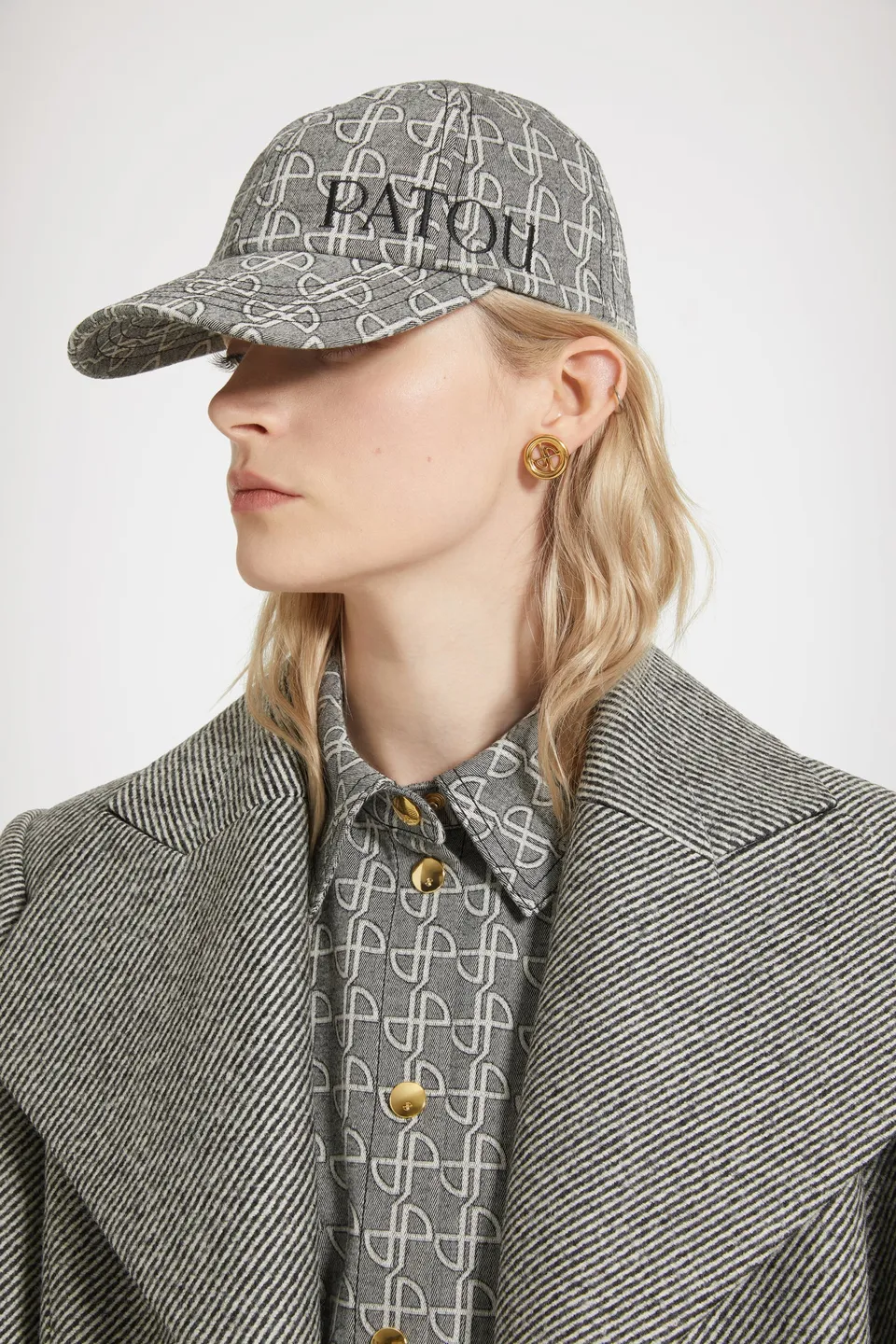 Patou H23AC05601535103 casquette Black JP Link coton