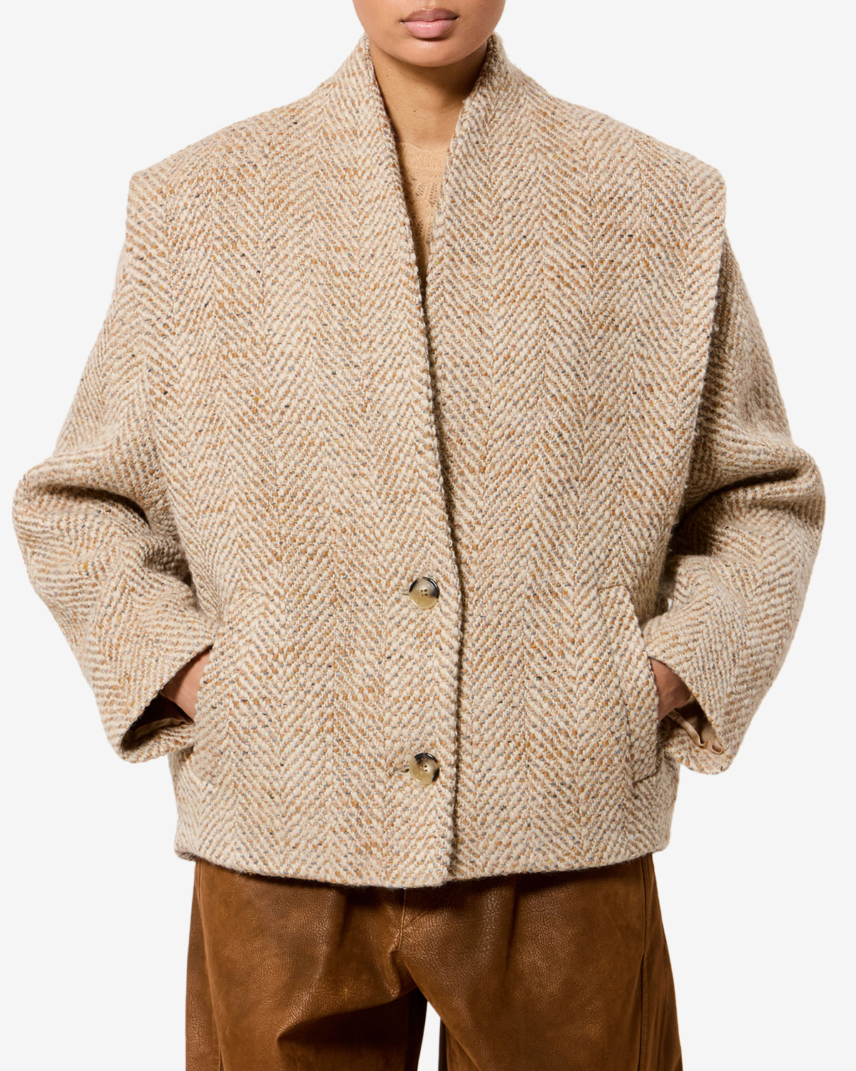 Isabel Marant Drogo veste tailleur beige