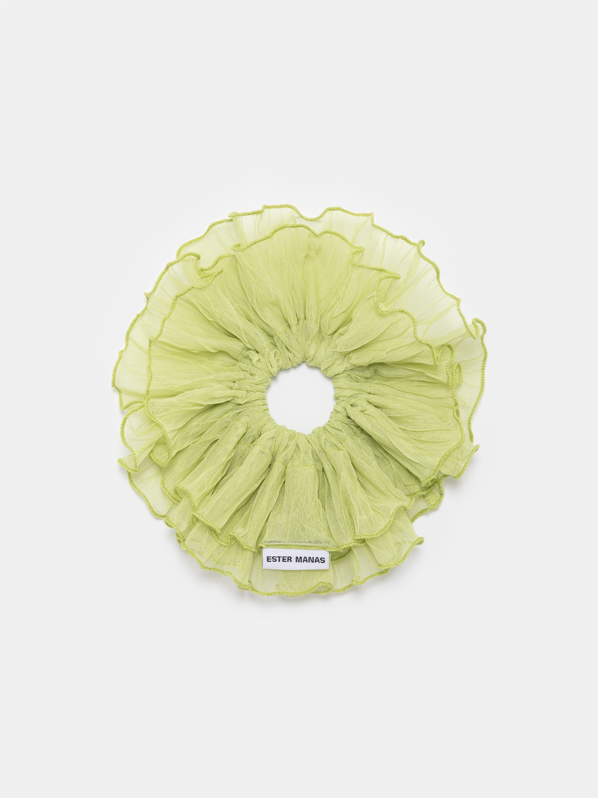 Ester Manas Cancan Pistachio Chouchou tulle vert 16 cm