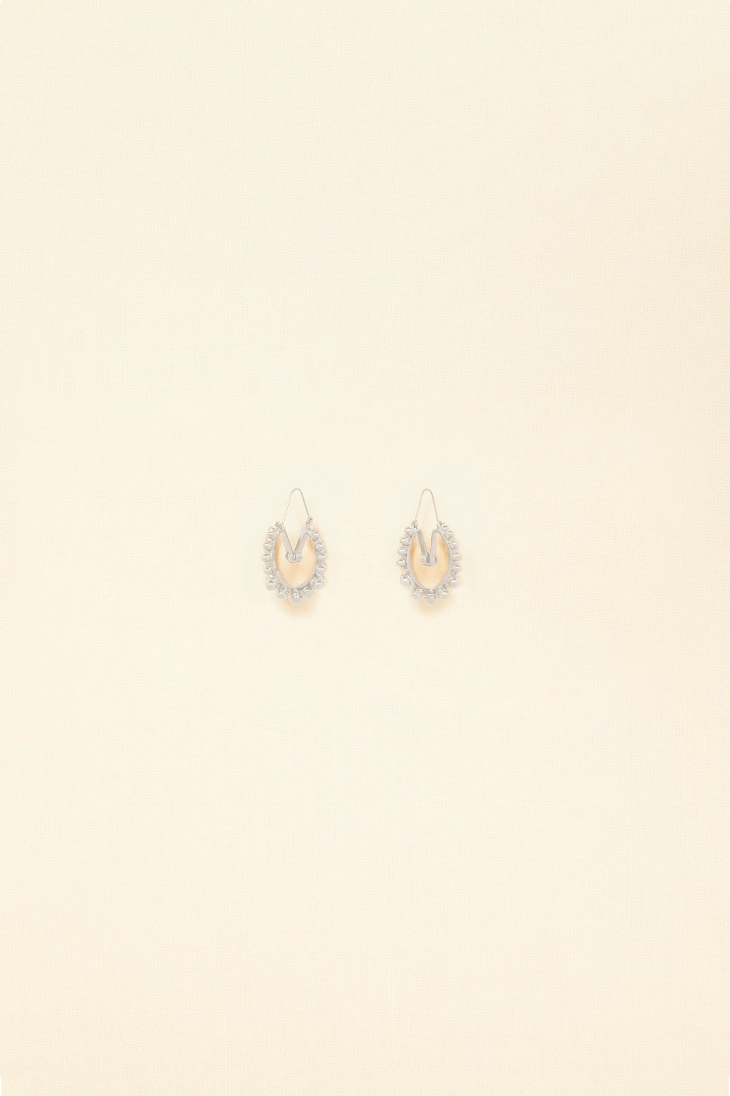 Patou Jewellery créoles argent A20JW007 perles laiton
