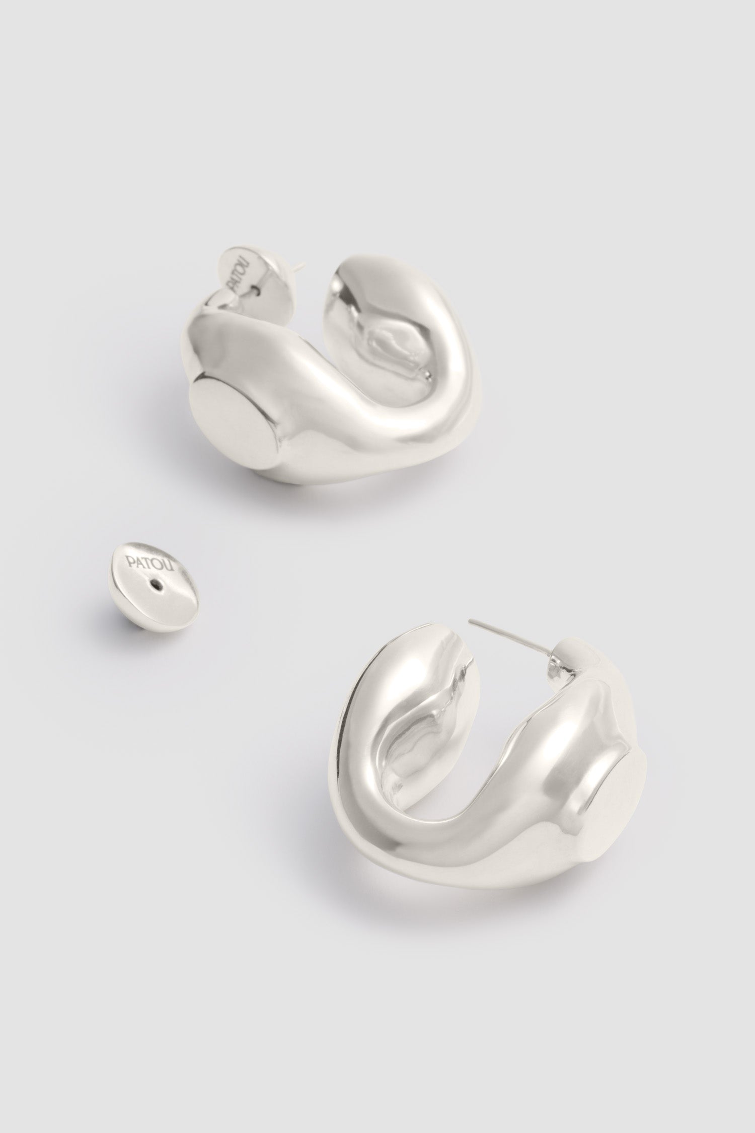 Patou H25JW160 boucles d'oreilles chevalière argenté