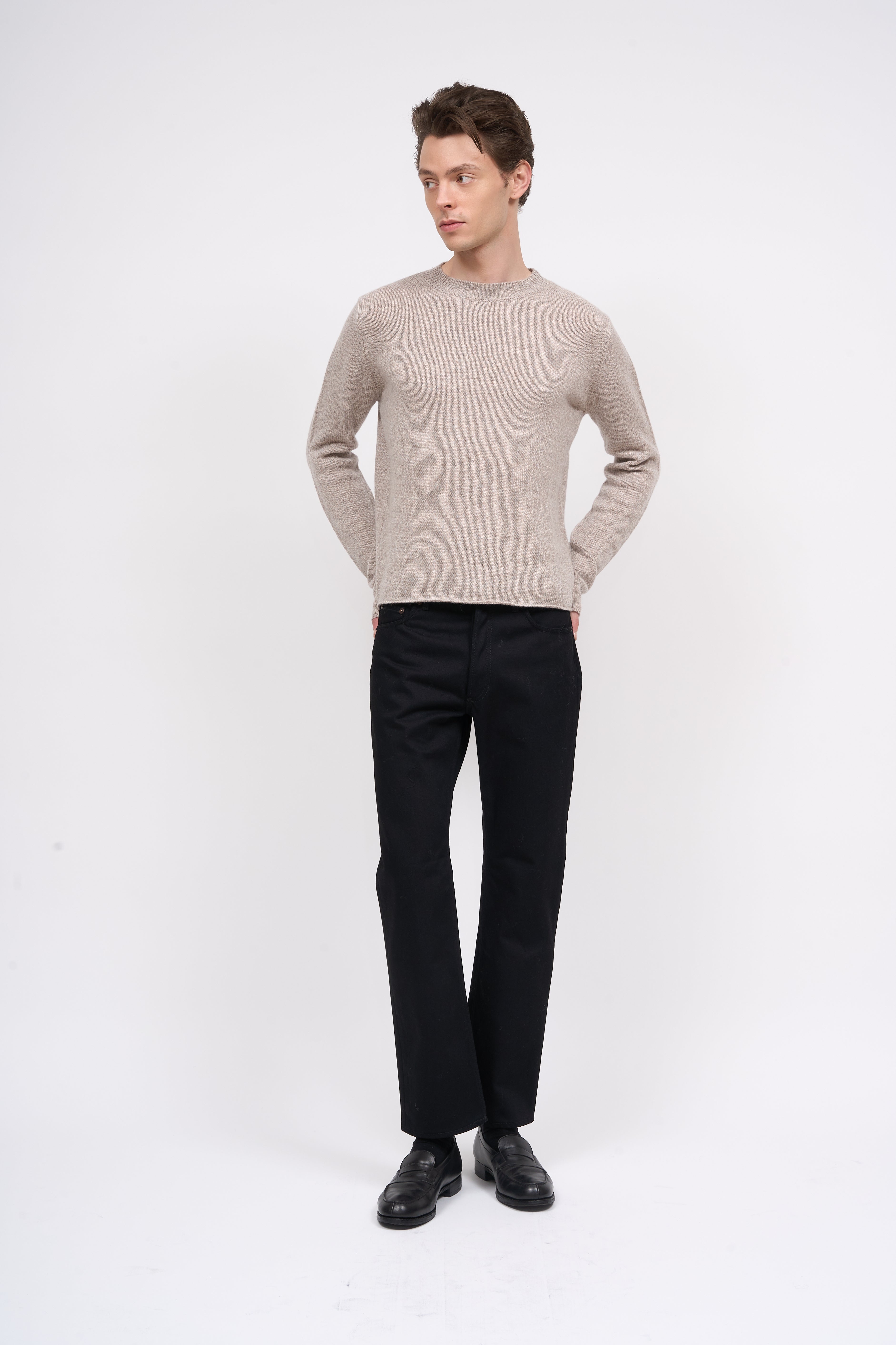 Paul & Joe Philippe pull cachemire marron col rond