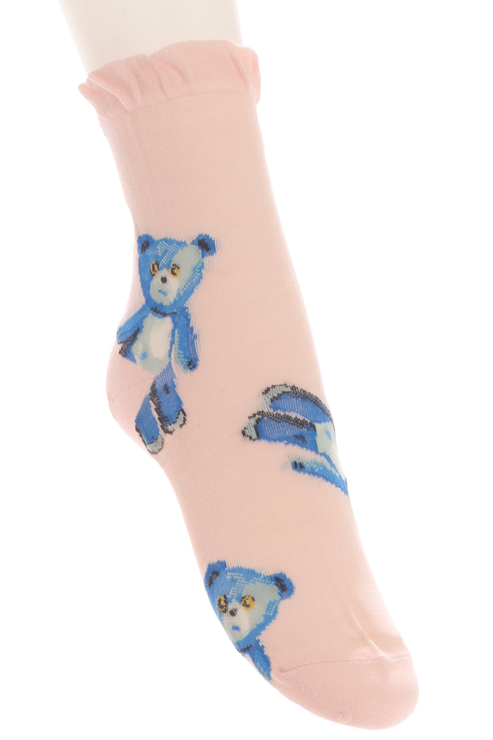 Paul & Joe chaussettes nounours bleu 36-39 coton