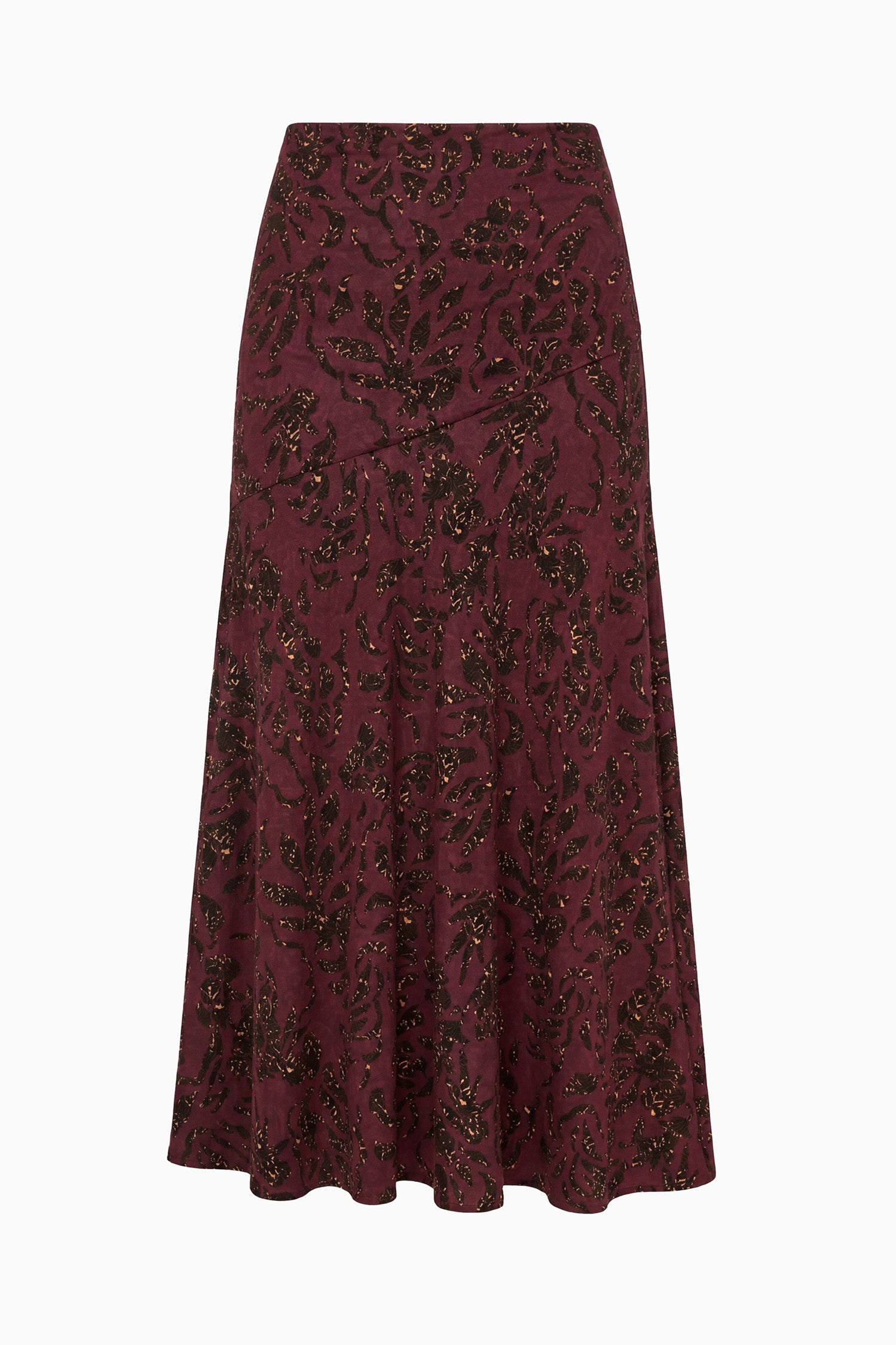 Ulla Johnson Fiona FA260809 jupe jersey Claret fleurie