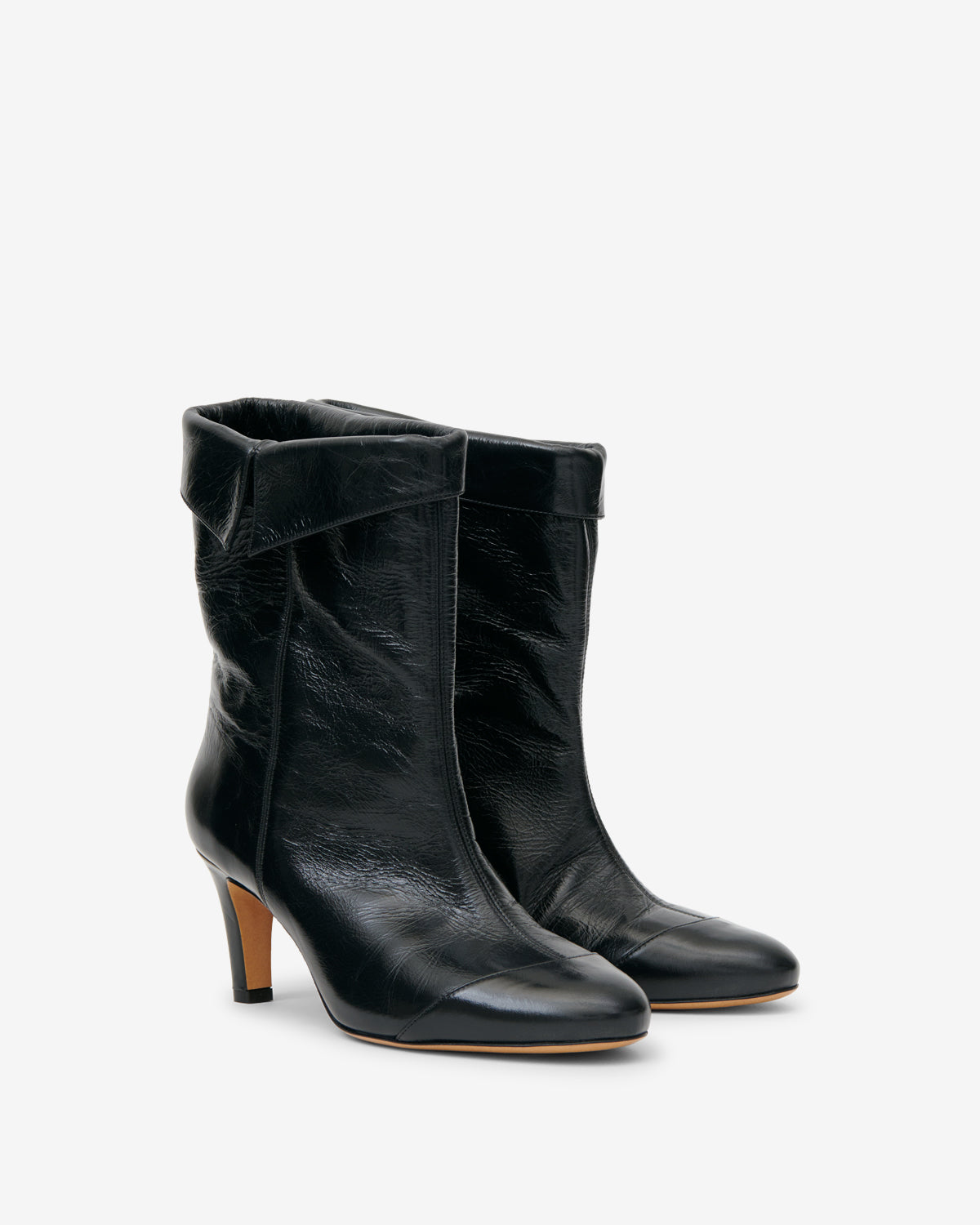 Isabel Marant Eldra BO0280FA bottines cuir noir 6,5 cm