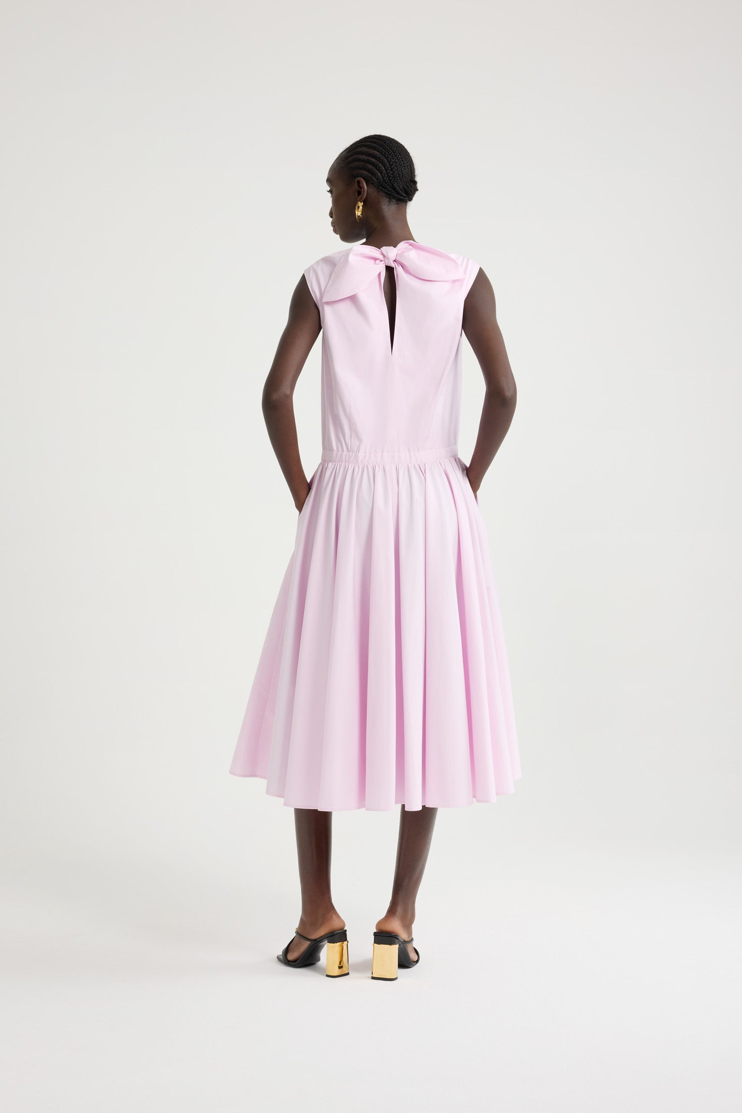 Patou P25DR1860017457P robe midi coton rose