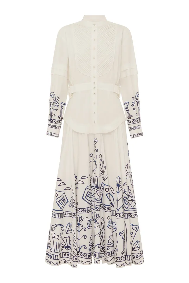Alemais Leela Shirtdress robe chemise coton
