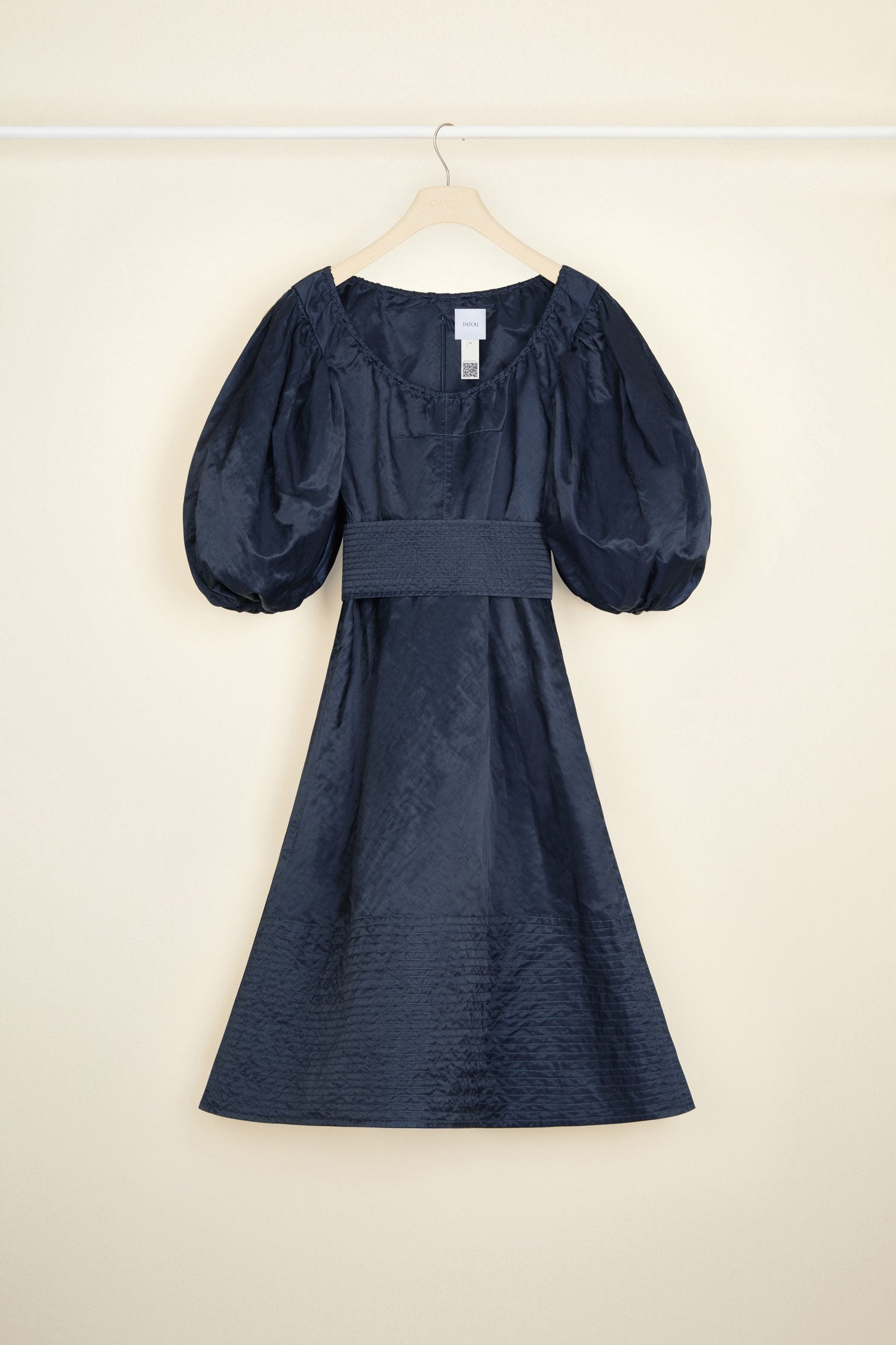 Patou P21DR0650075681N robe satin bleu saphir 34-42