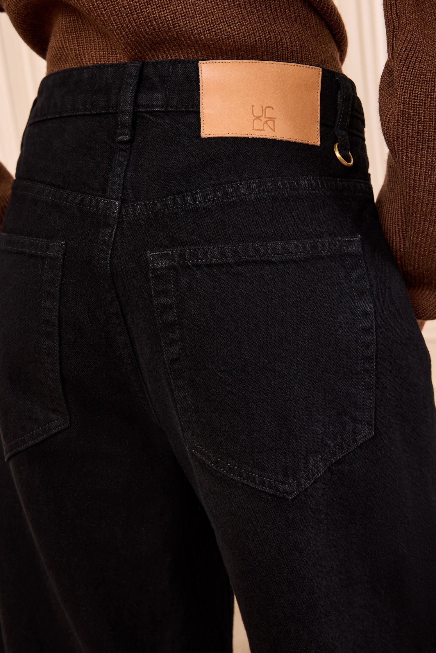 Ulla Johnson Denim Rowan Denim Culotte Noir bermuda coton