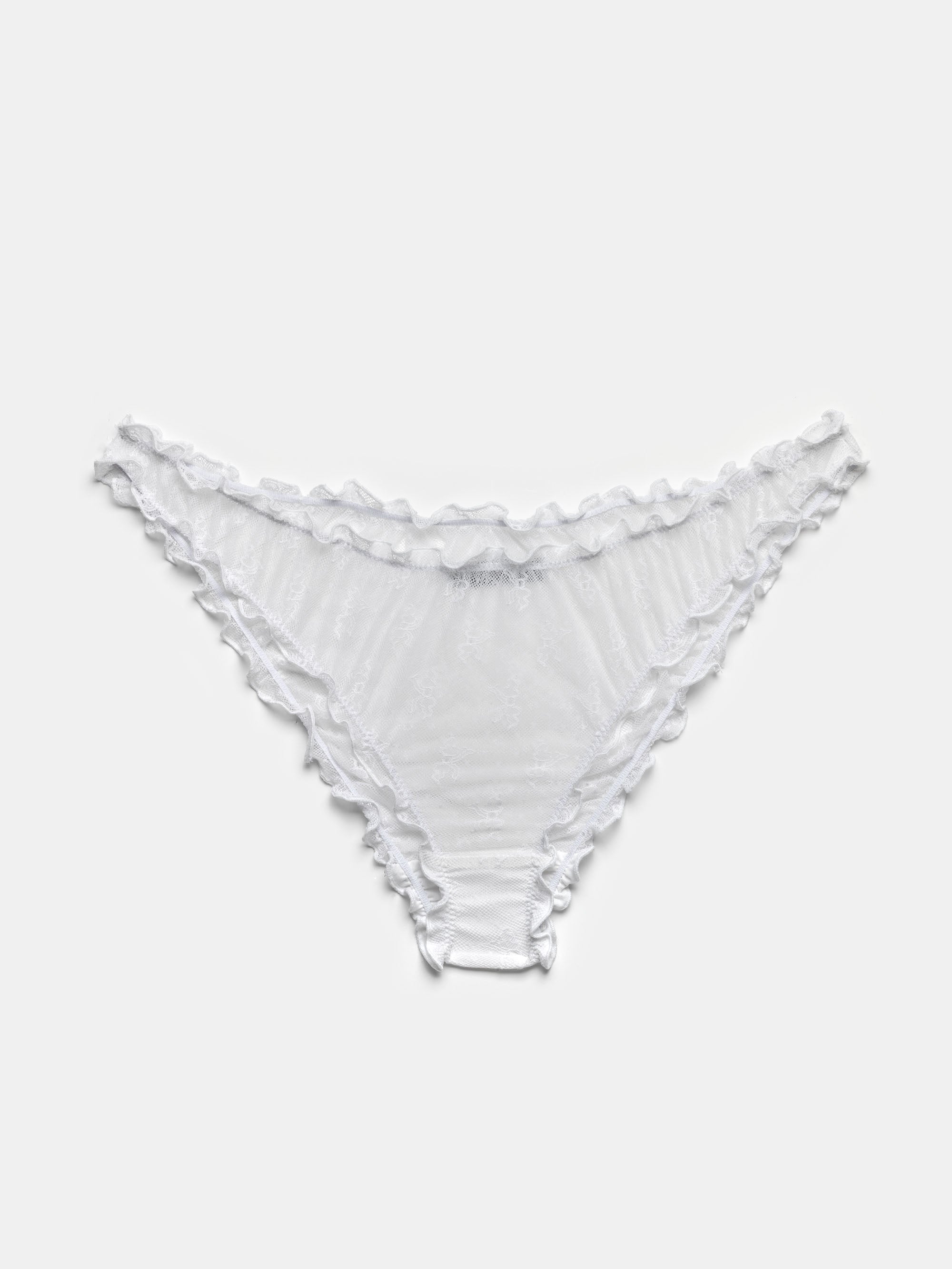 Ester Manas Mini Bow culotte dentelle blanche volants