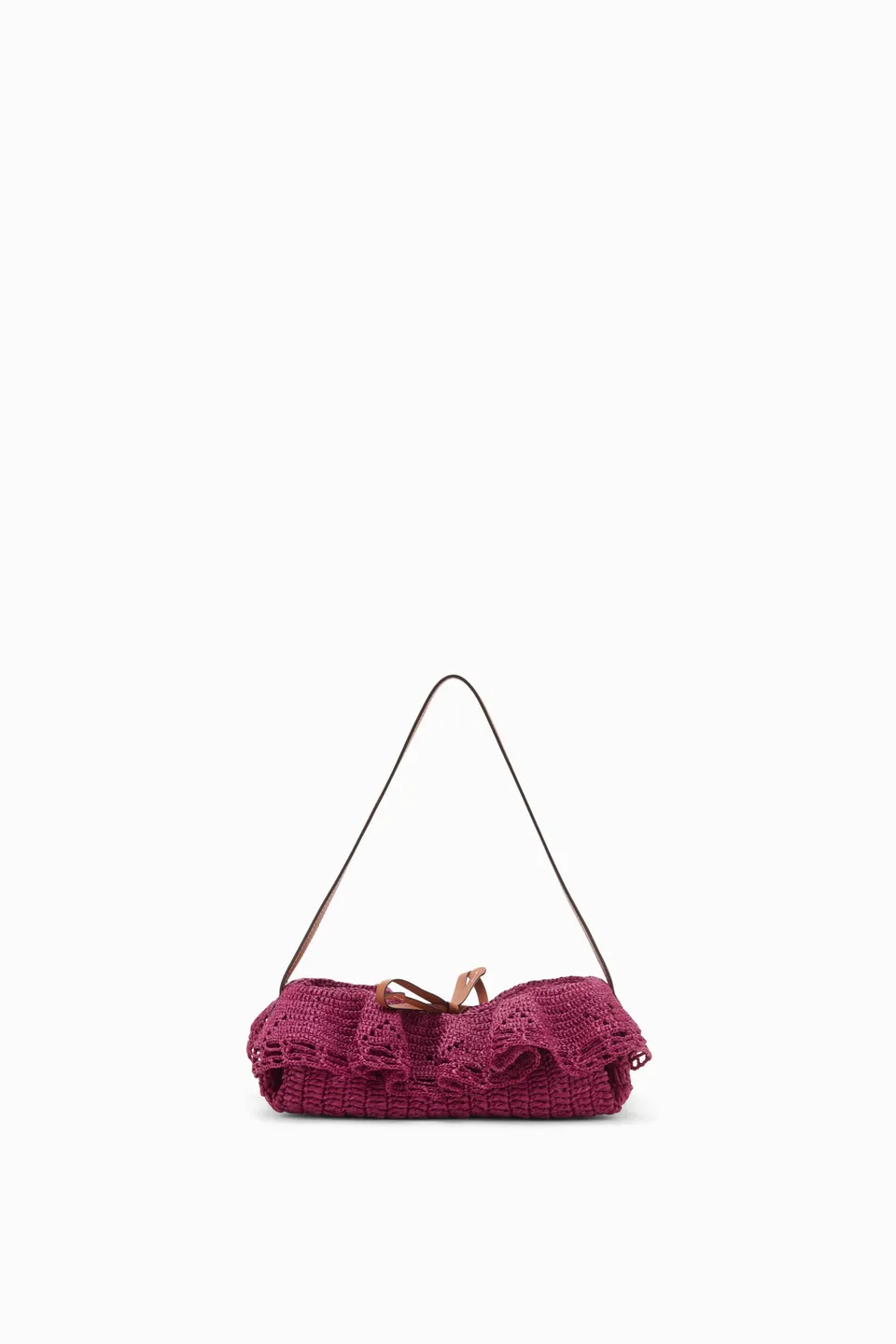 Ulla Johnson Marina pochette raphia orchid