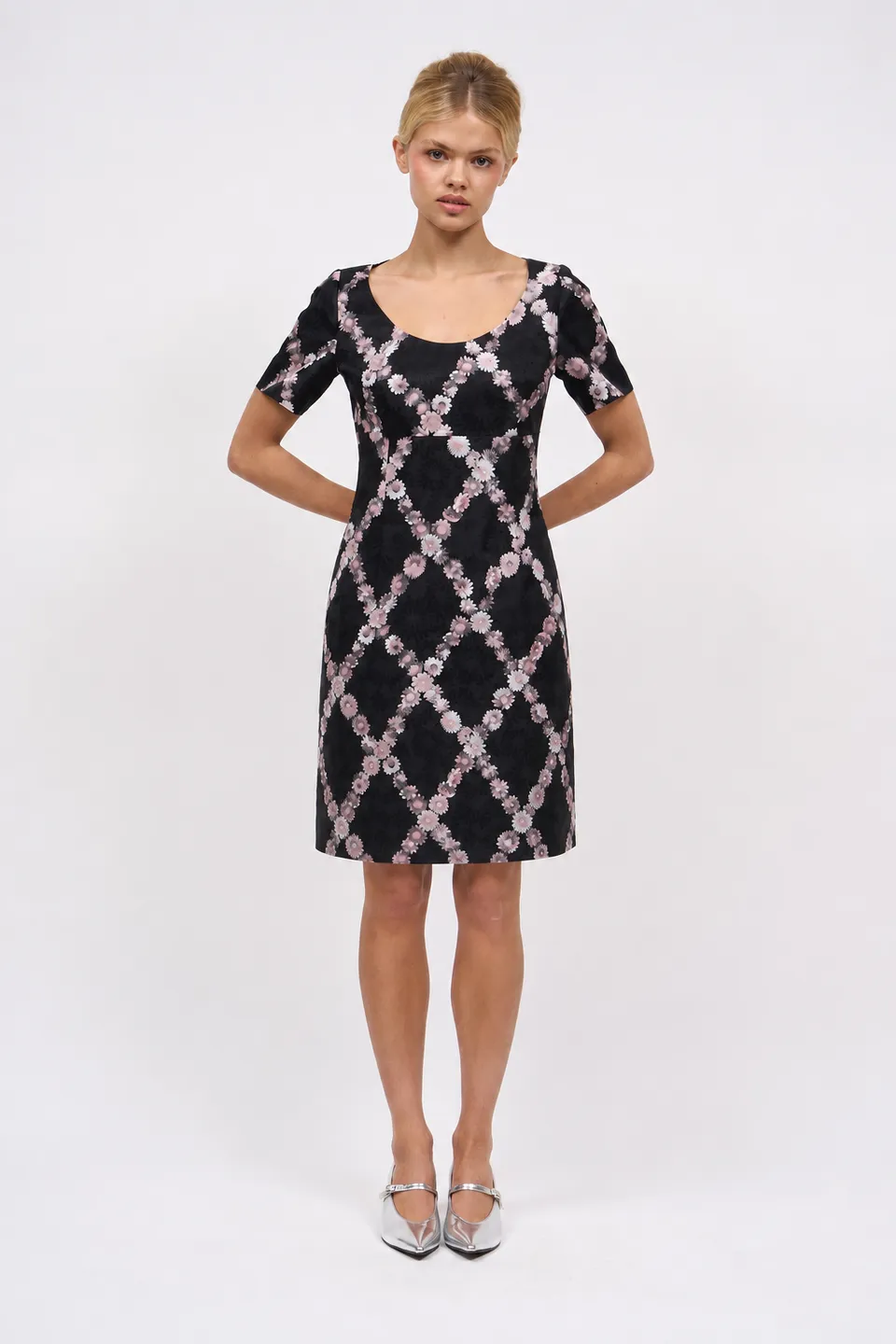 Paul & Joe Kapucine robe courte organza soie noire