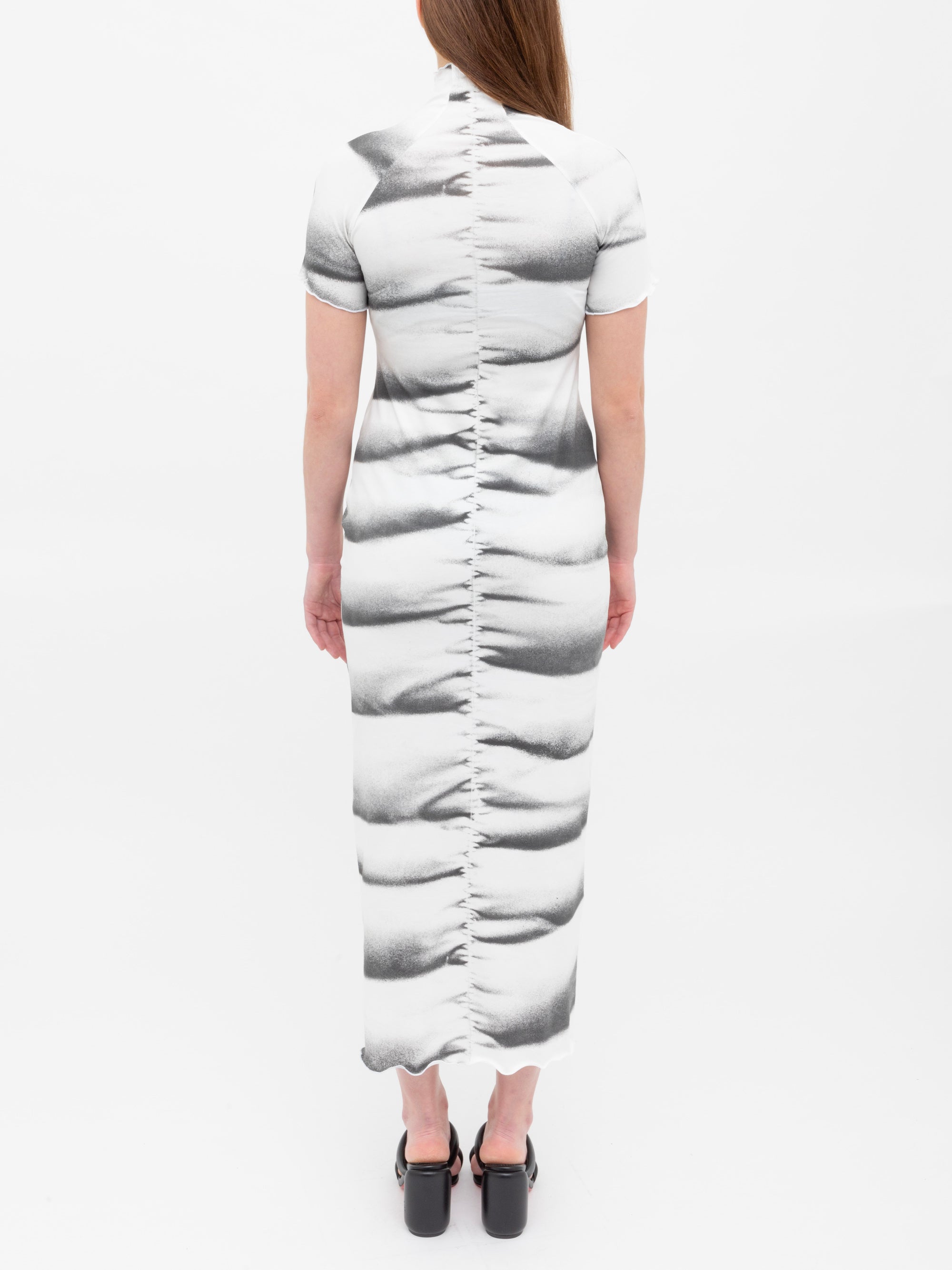 Ester Manas Cotton Jersey Print Long Dress robe blanche coton