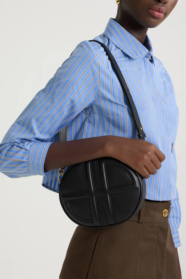 Patou Le JP sac cuir noir 21 cm