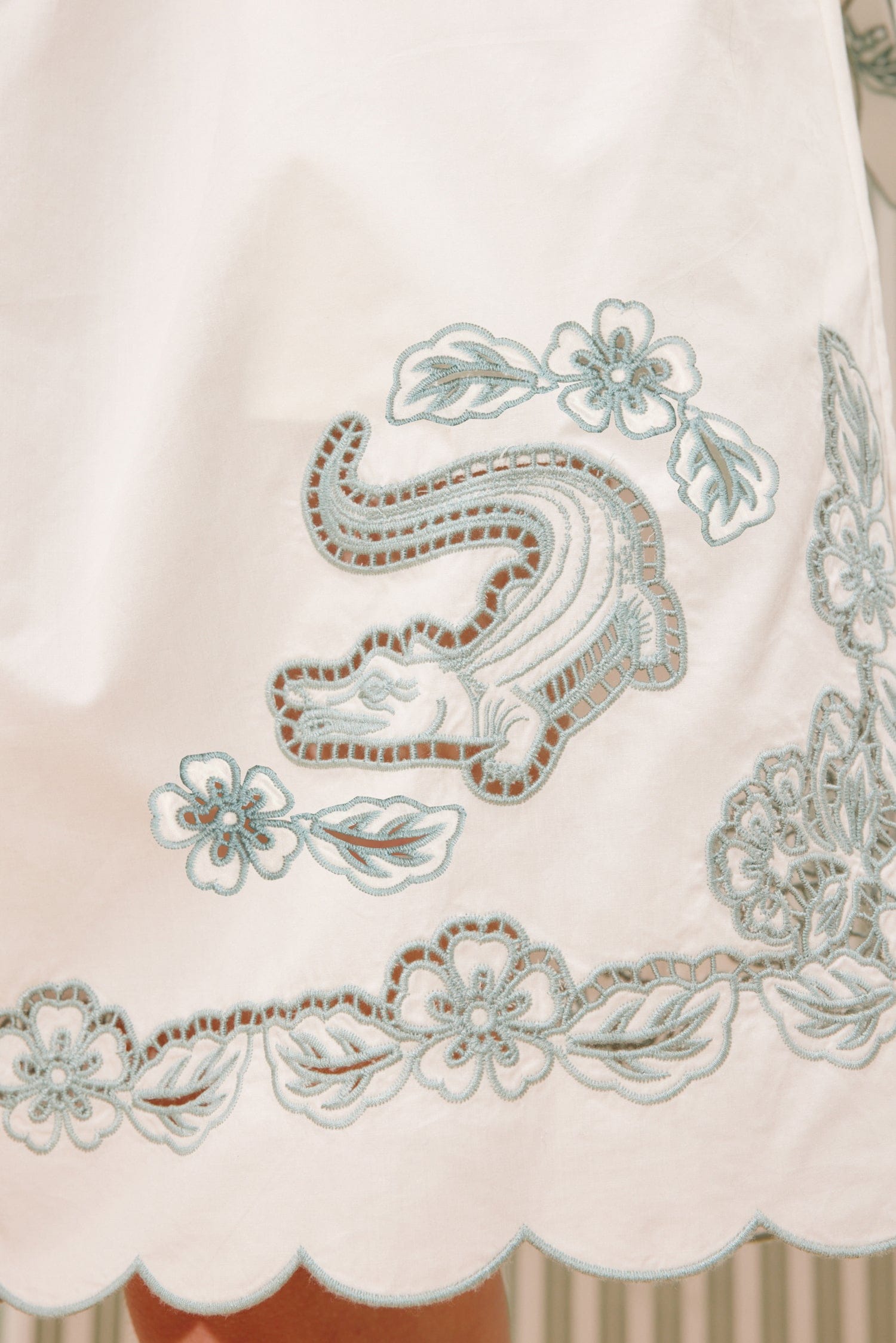 Alemaïs Louie short broderie coton blanc