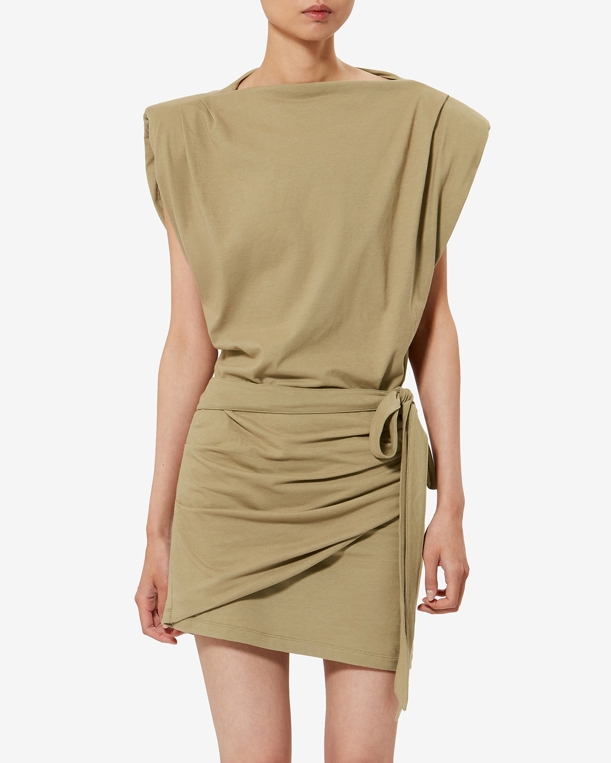 Isabel Marant Marielle robe jersey bronze ajustée