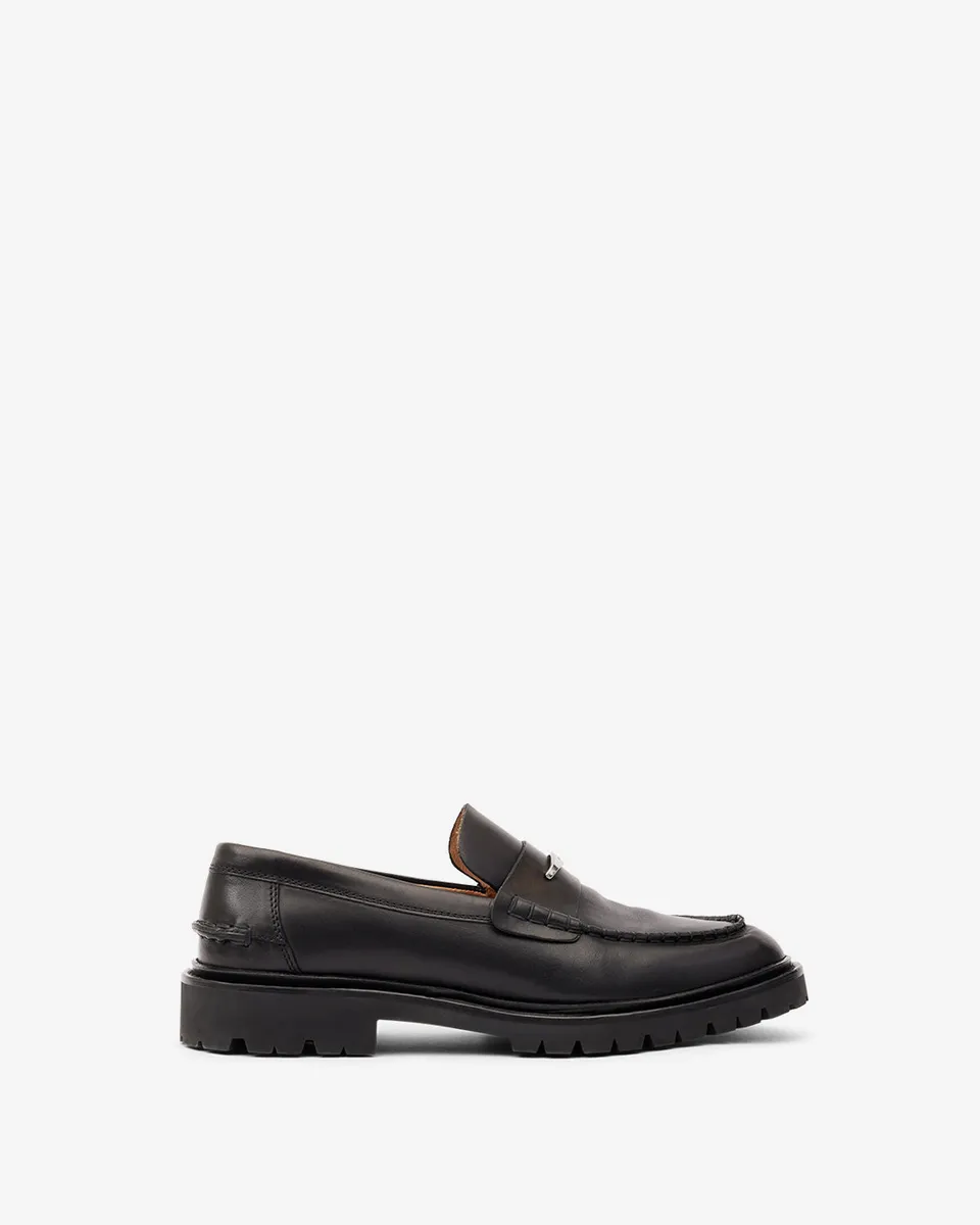 Isabel Marant Frezzah mocassins homme cuir noir 39-45