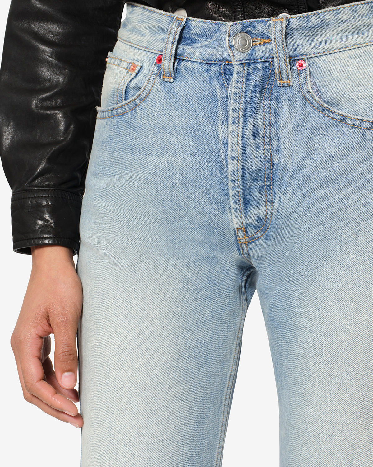 Isabel Marant Daya PA0807FA jean cropped bleu vintage