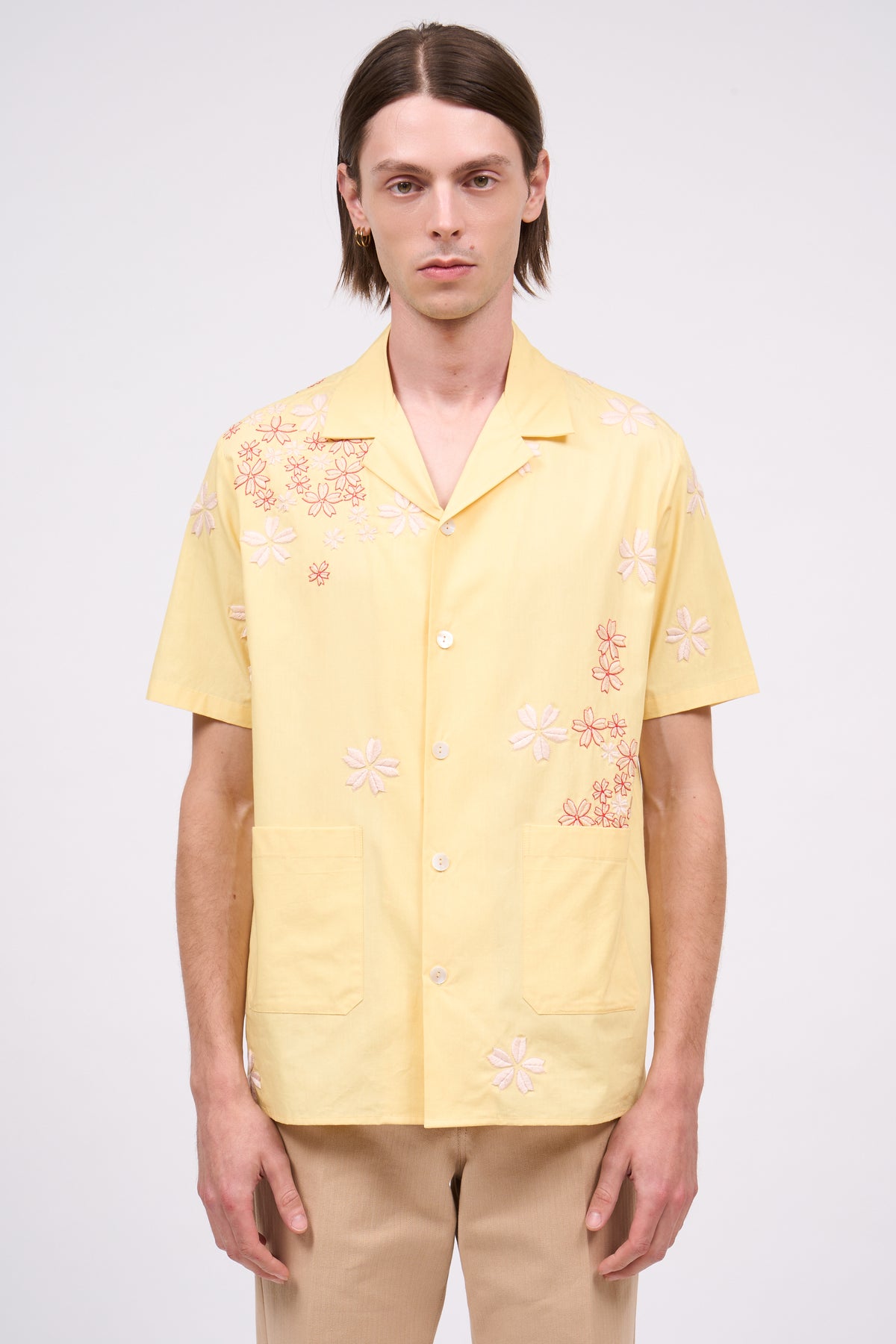 Paul & Joe Barclay chemise coton brodé manches courtes