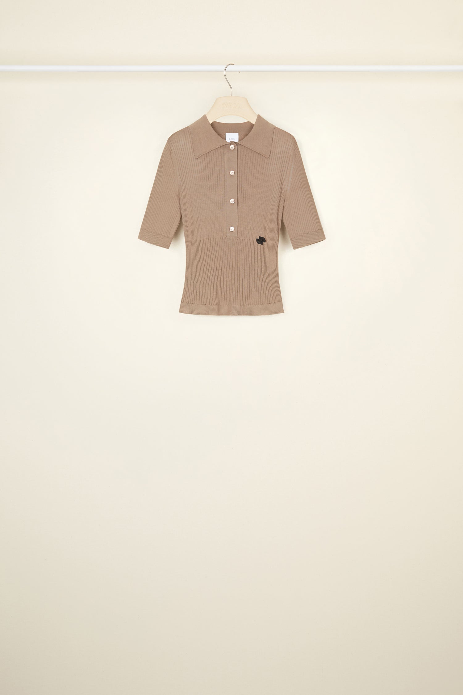 Patou P22KN0798051106P polo beige coton bio