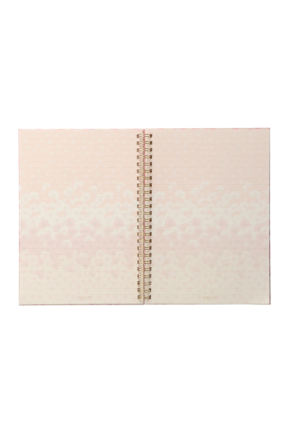 Paul & Joe Carnet A5 rose fleuri spirales ligné