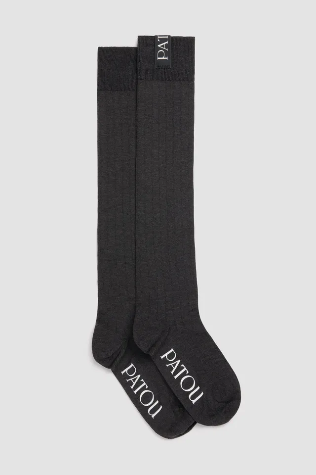 Patou Accessories AC1200239964G chaussettes coton grises