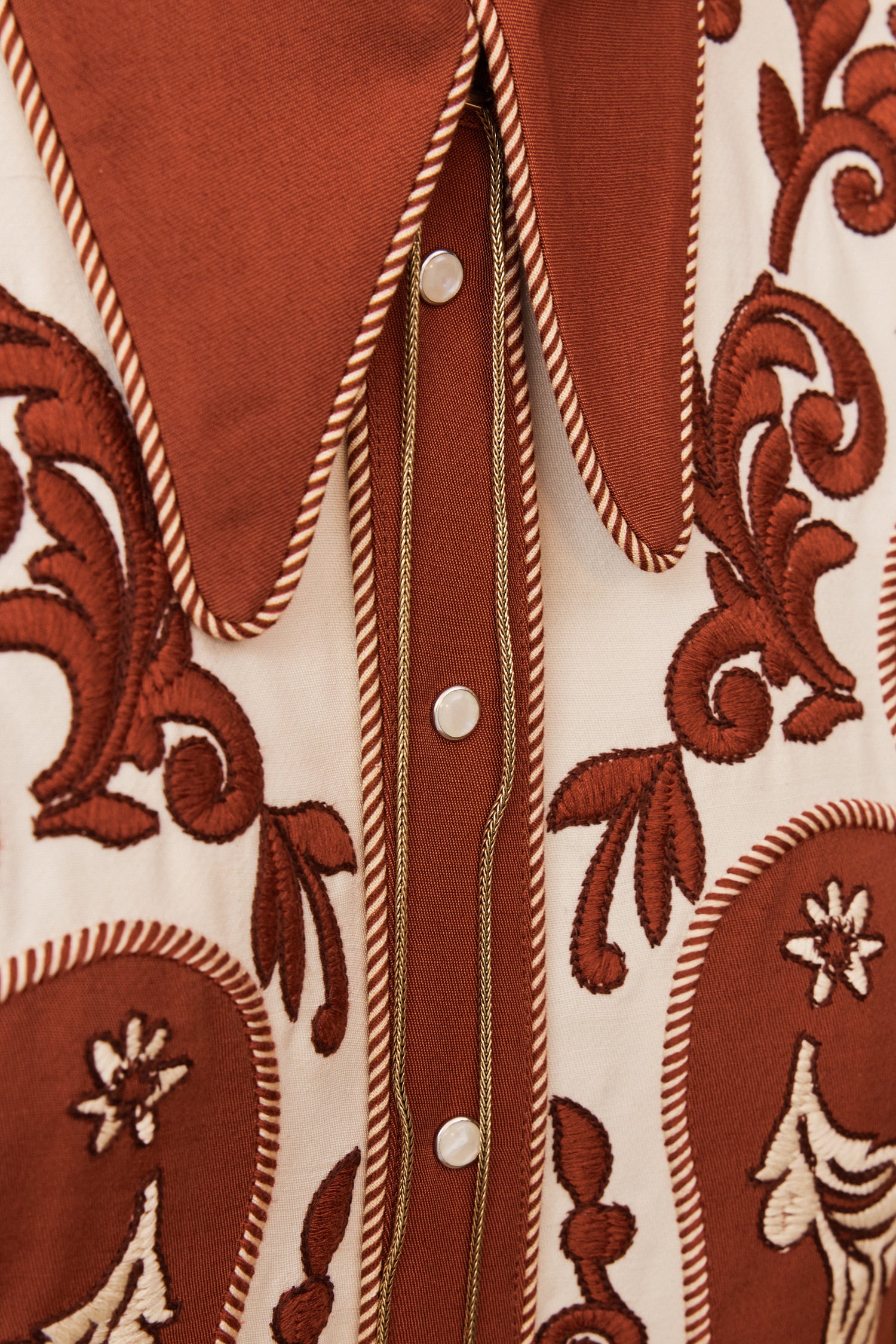 Alemäis Duke chemise western brodée laine