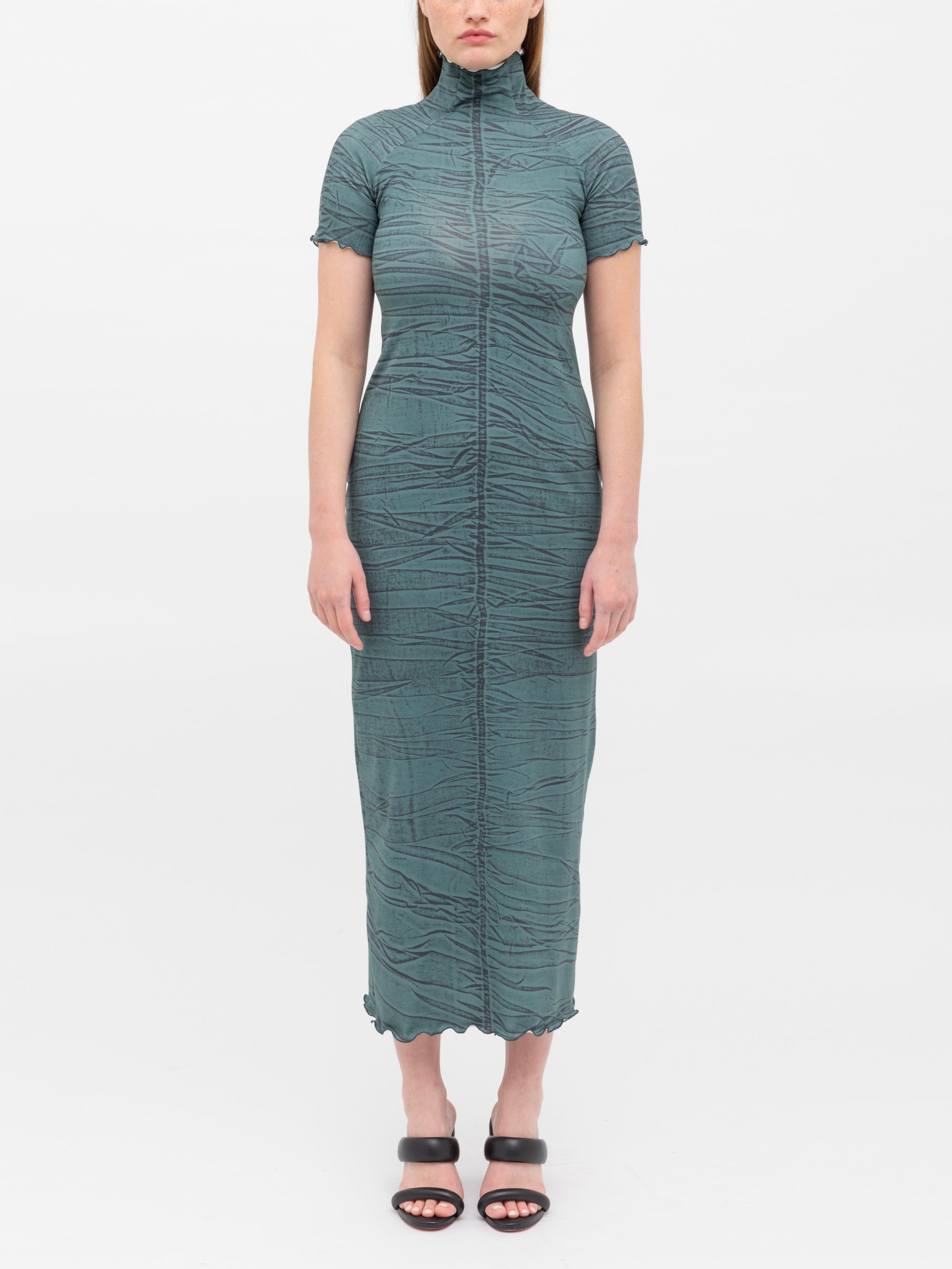 Ester Manas Dresses Cotton Jersey Print robe longue Dark Shibori