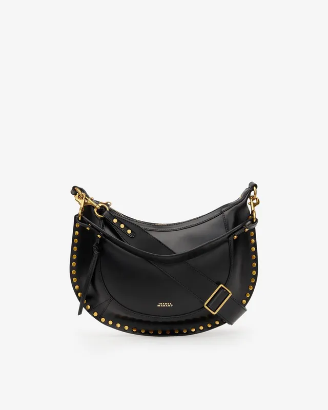 Isabel Marant Naoko sac cuir noir clous 33 cm