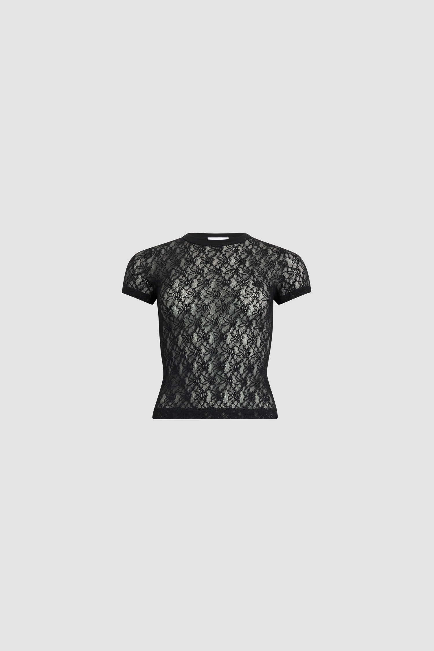 Patou JE238 t-shirt dentelle noire polyamide femme Noir