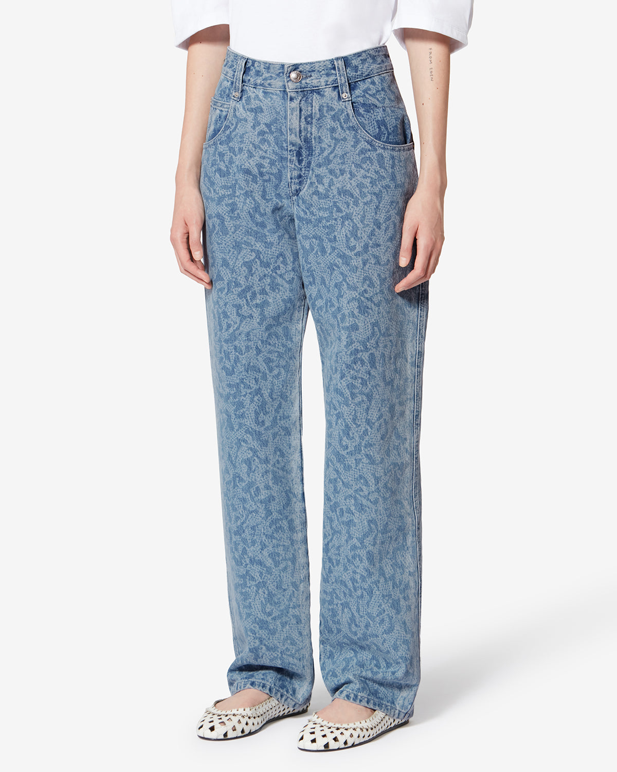 Isabel Marant Brinsa Jean Droit Denim Bleu