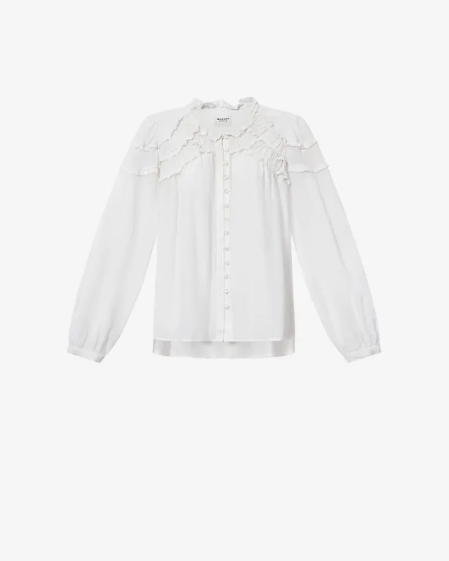 Isabel Marant Christa blouse blanche voile coton