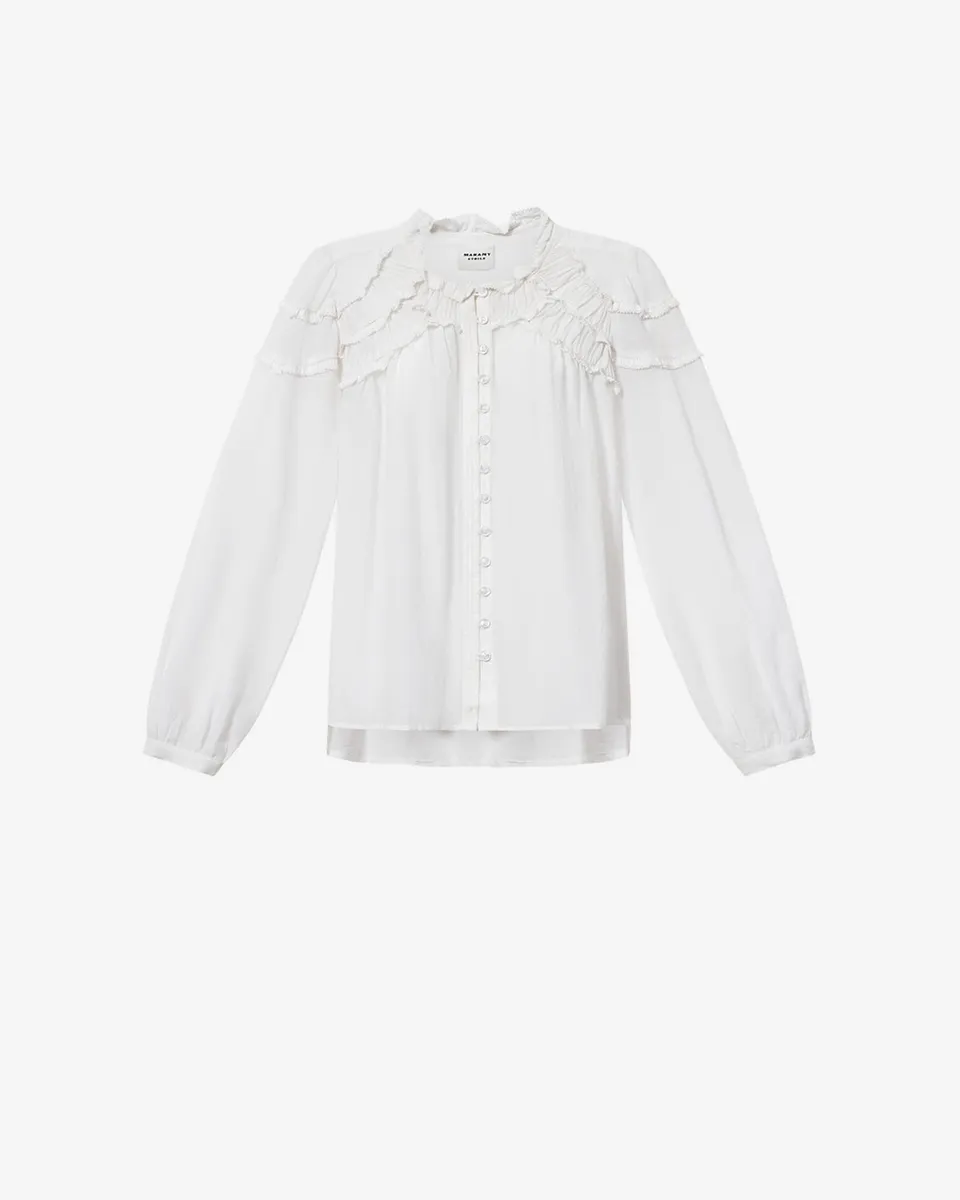 Isabel Marant Christa blouse blanche voile coton