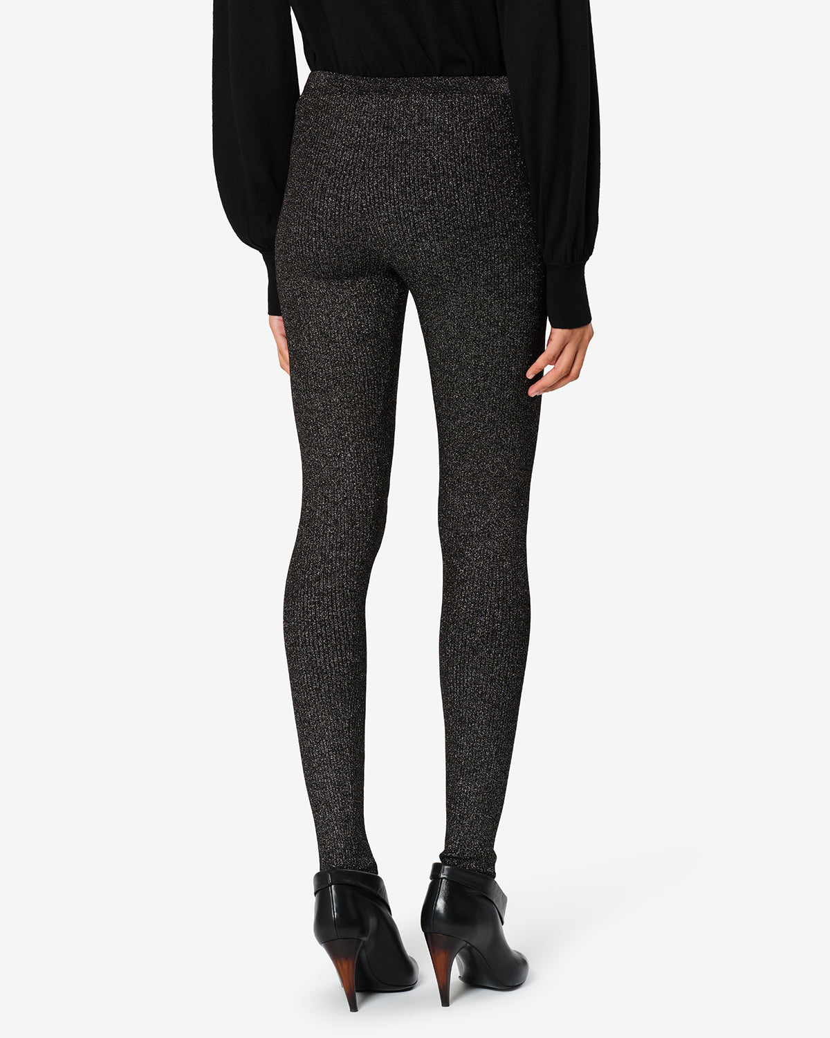 Isabel Marant Maritza pantalon legging noir lurex