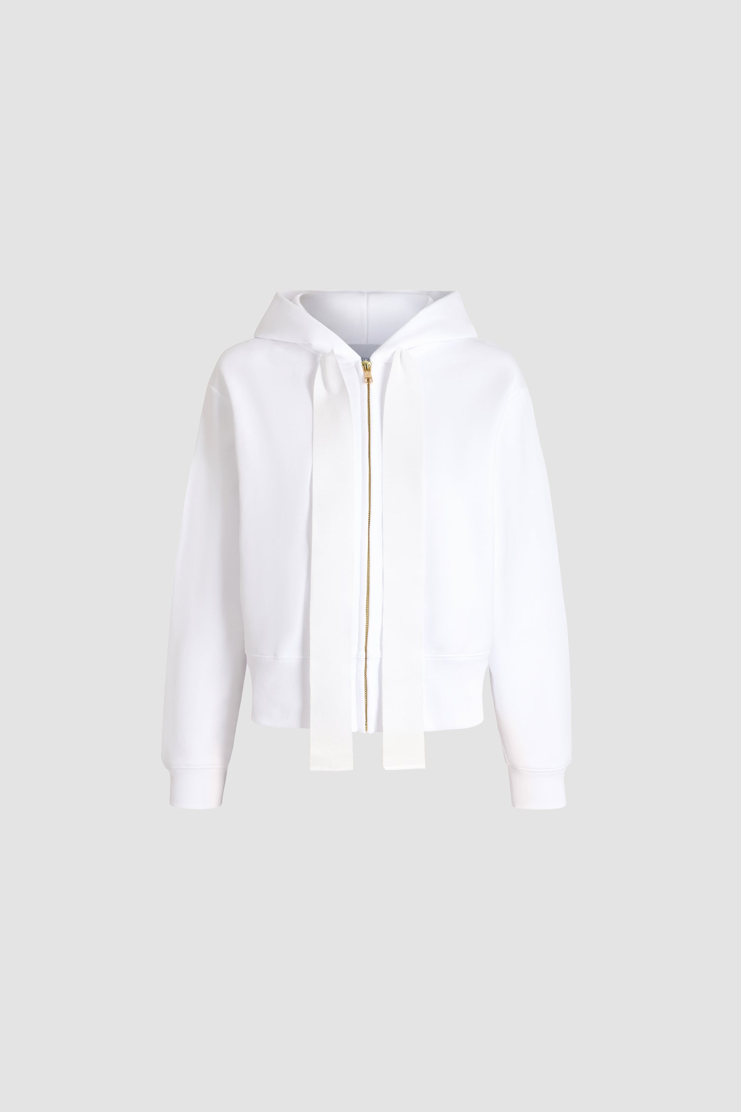Patou SP067 sweat capuche coton bio blanc Eden Roc
