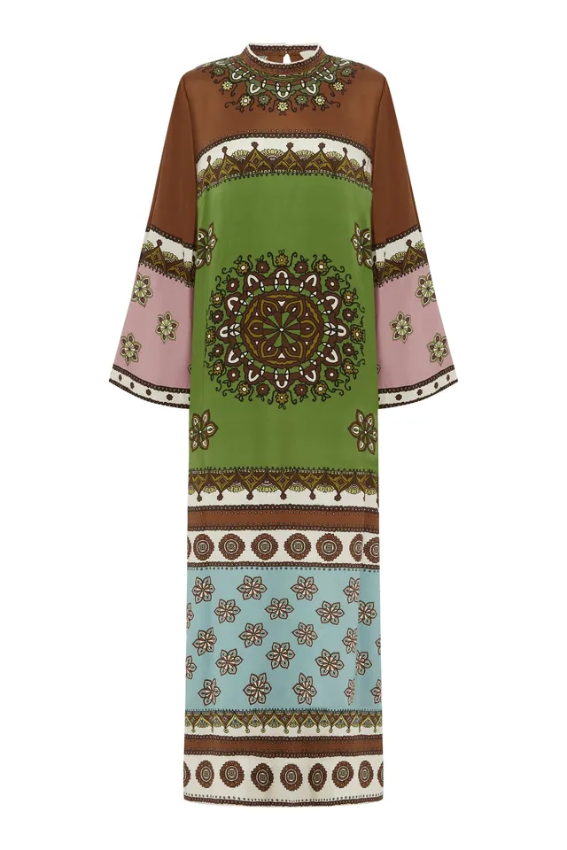 Alemaïs Contina robe midi en soie sandwash