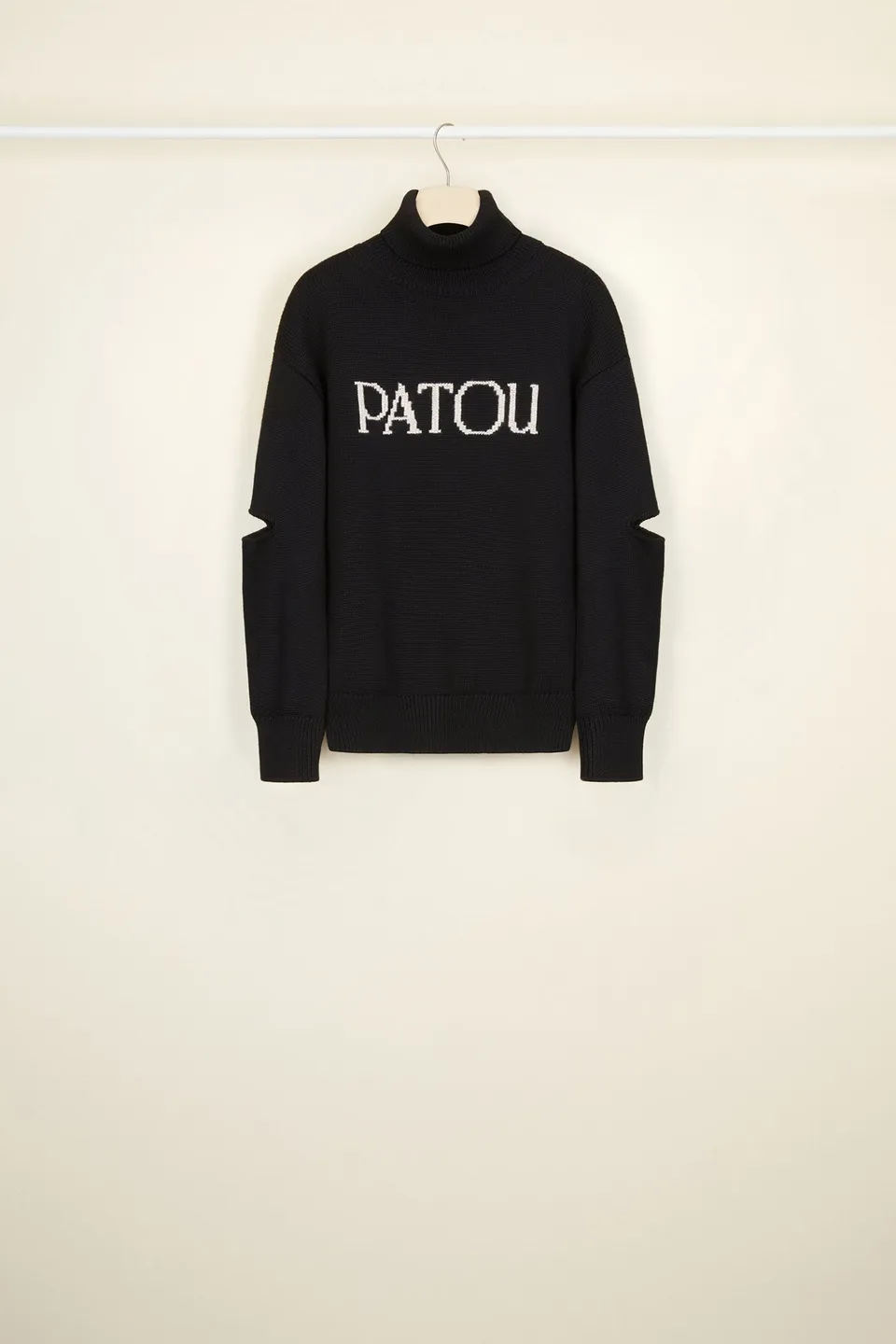 Patou Knitwear A20KN0088025999B pull laine noir XS