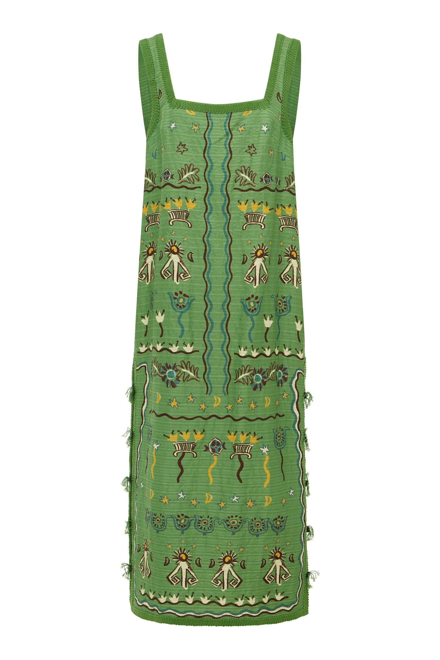 Alemäis Sun Dancer Midi Dress robe midi lin coton soie
