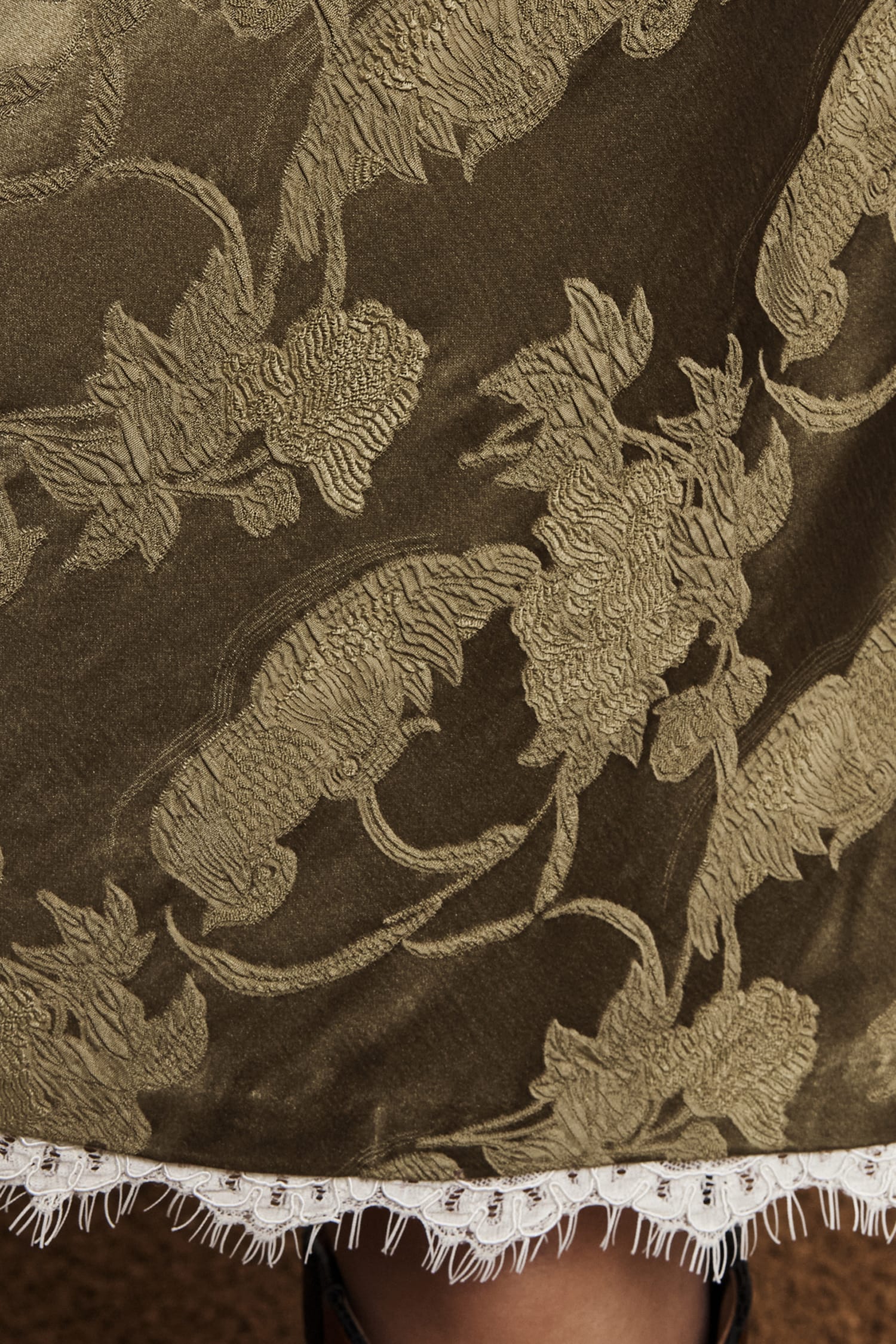 Alemäis Winifred Bias jupe midi 8 jacquard soie